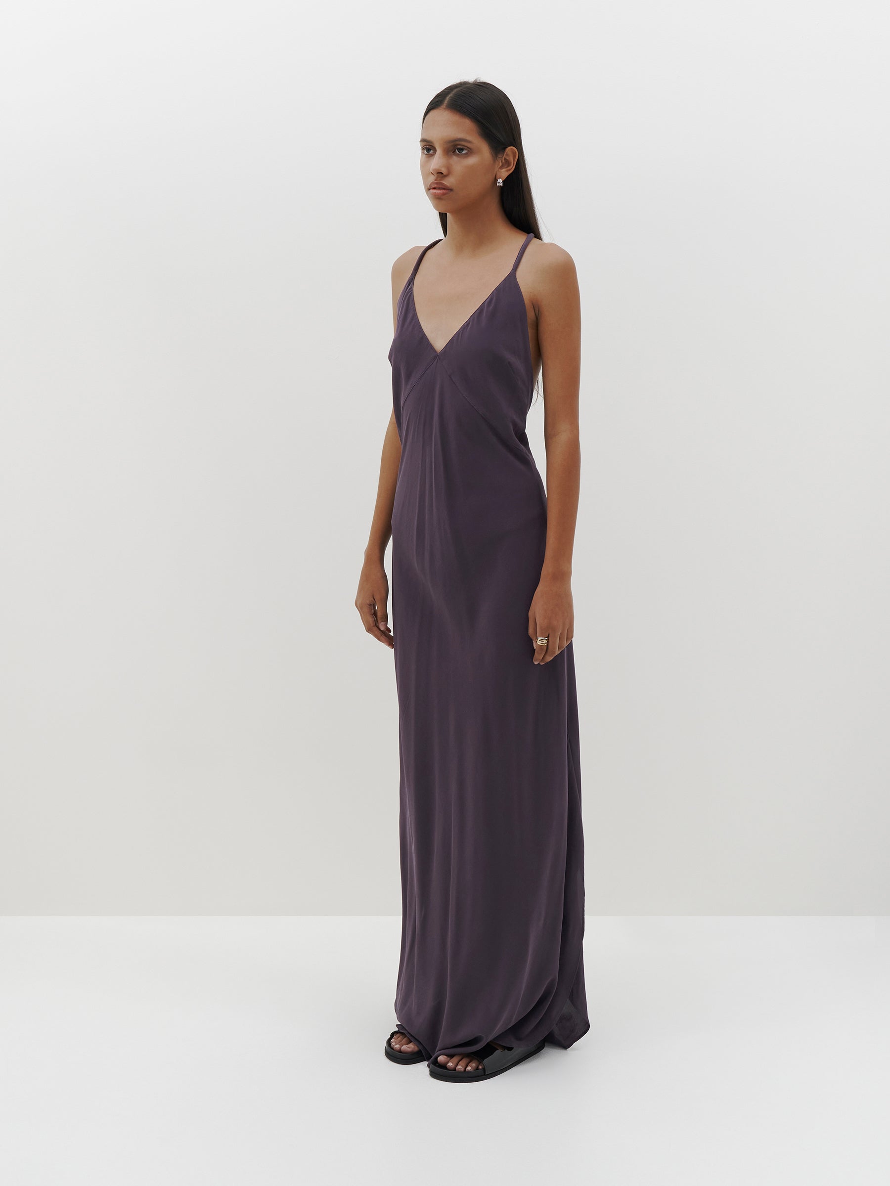 rope detail slip dress