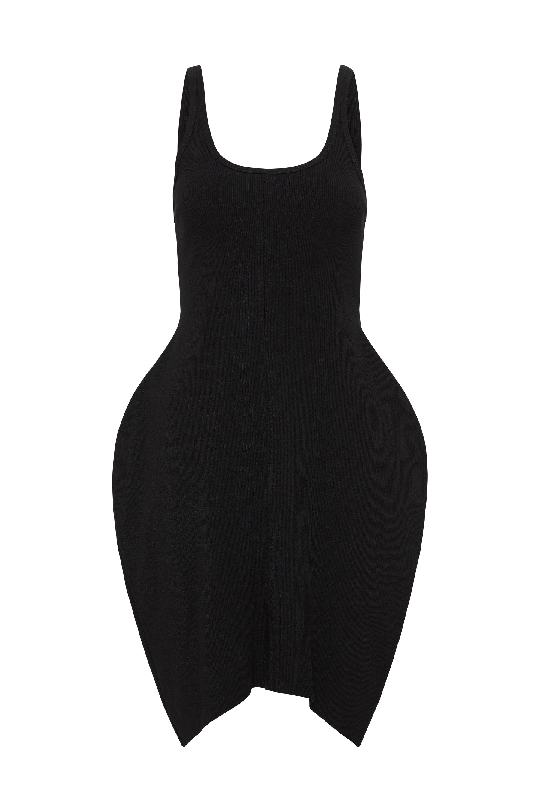 rib voluminous tank dress