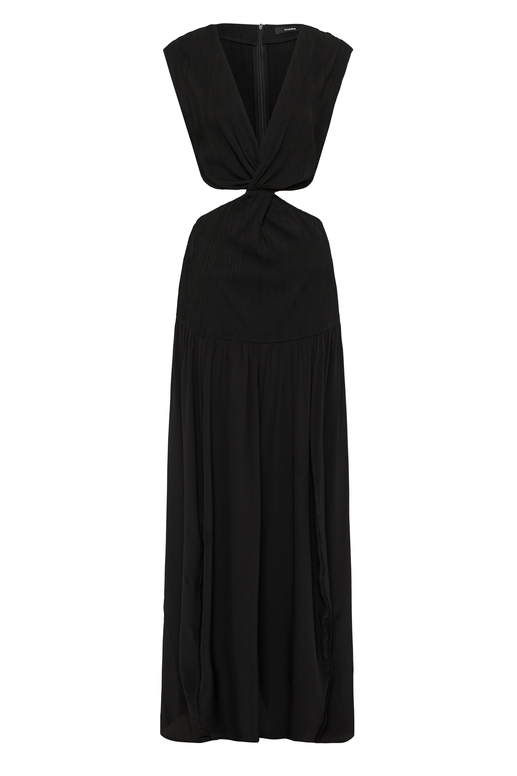 textured jersey knotted dress