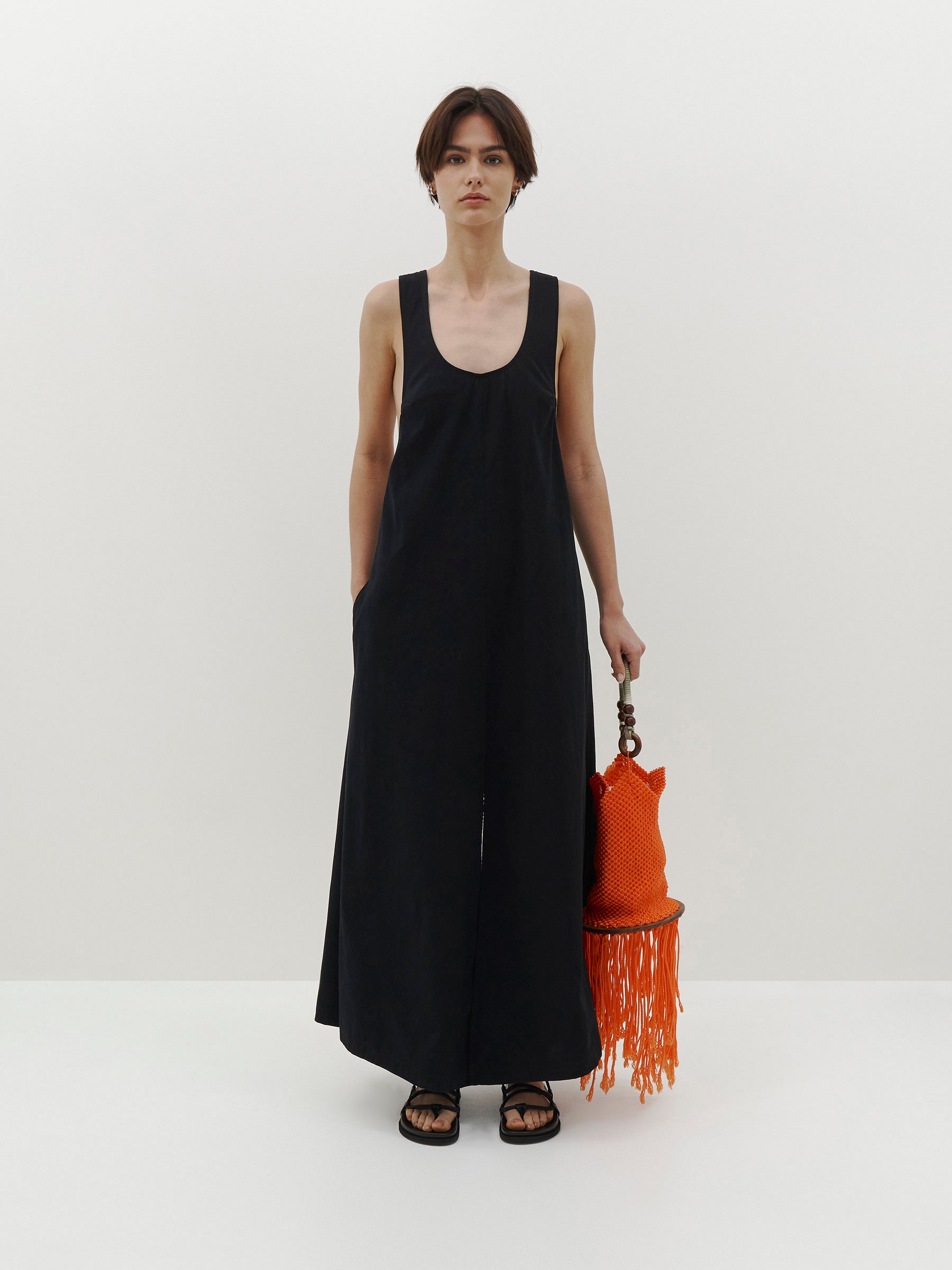 canvas t-back dress