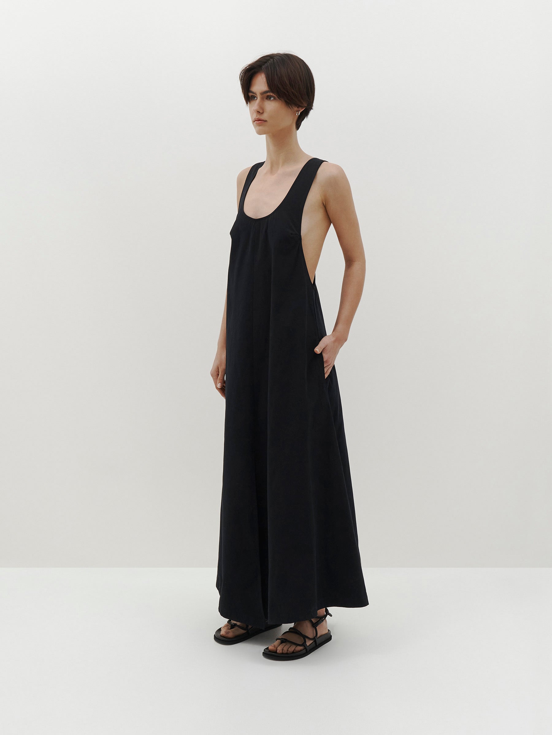 canvas t-back dress