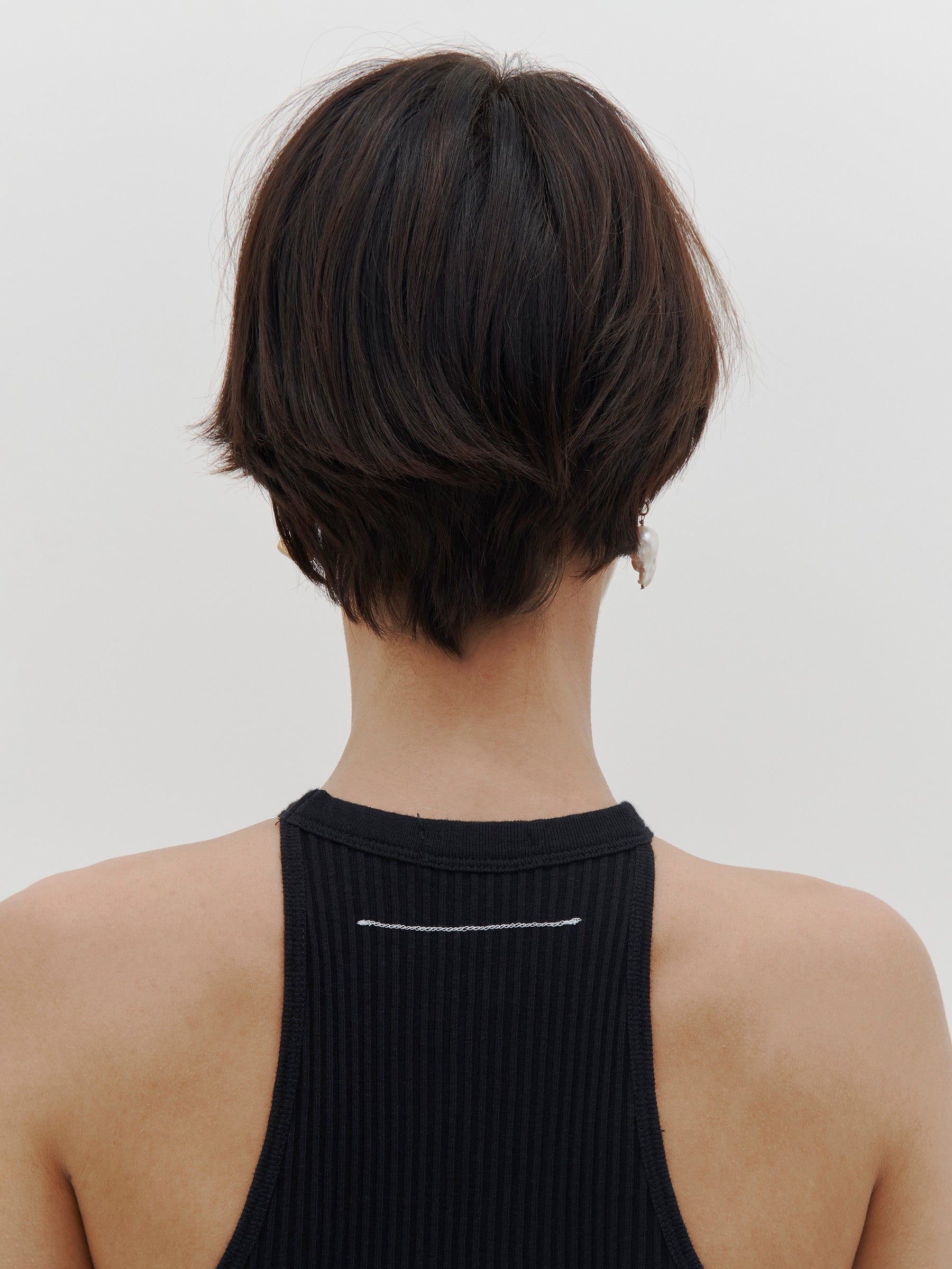 drapey rib layered tank