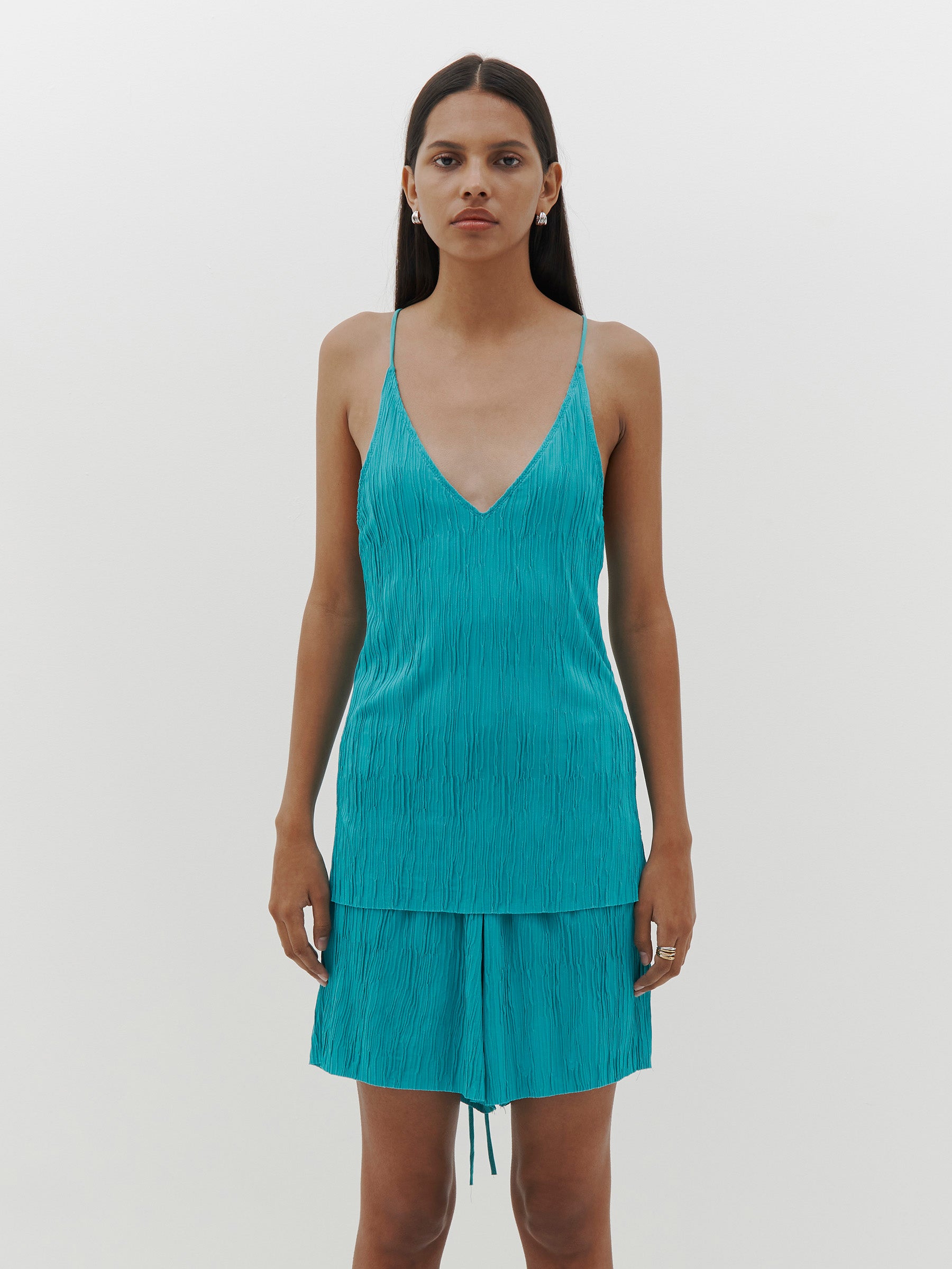crinkle jersey camisole