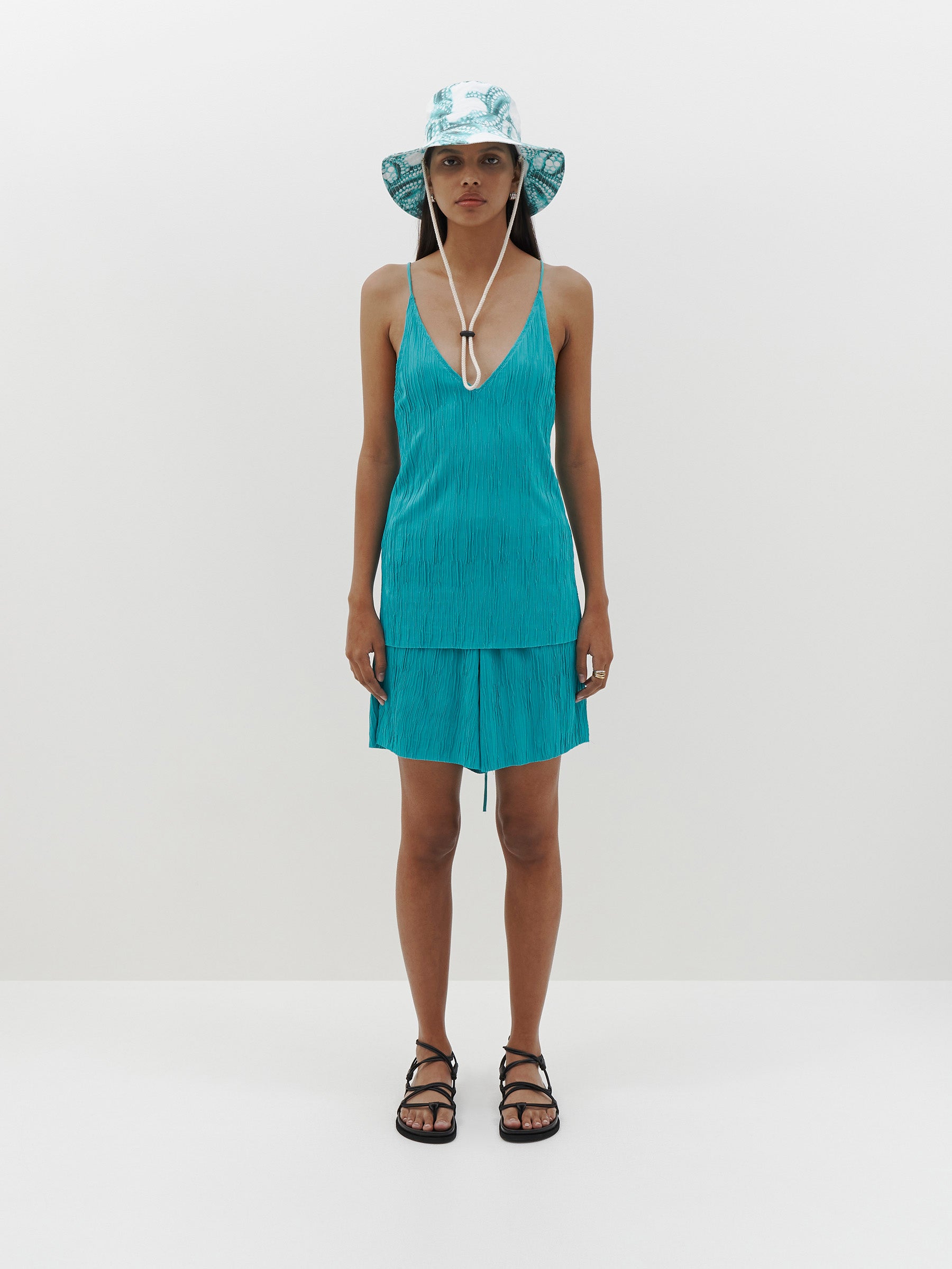 crinkle jersey camisole