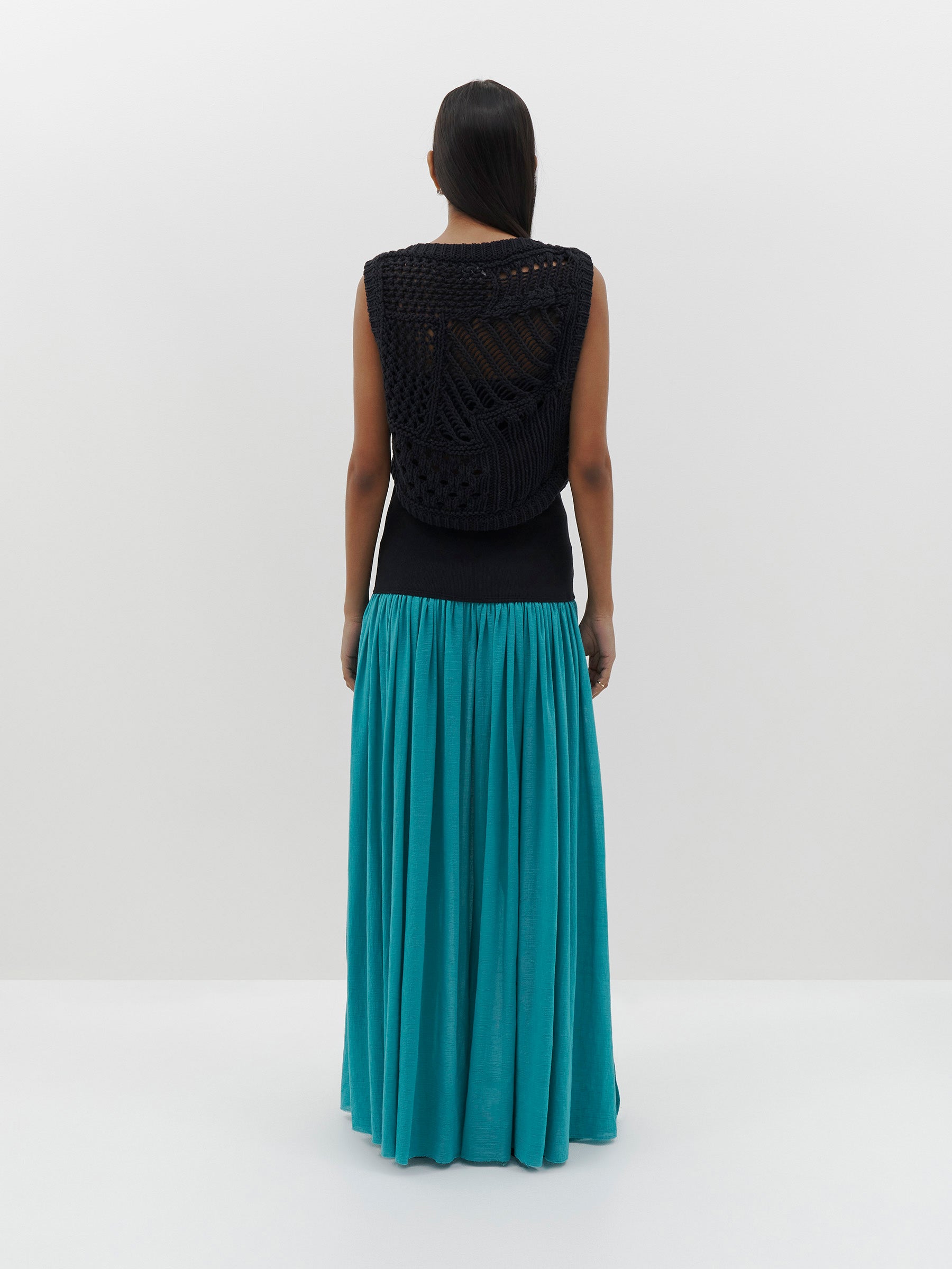 crochet knit vest