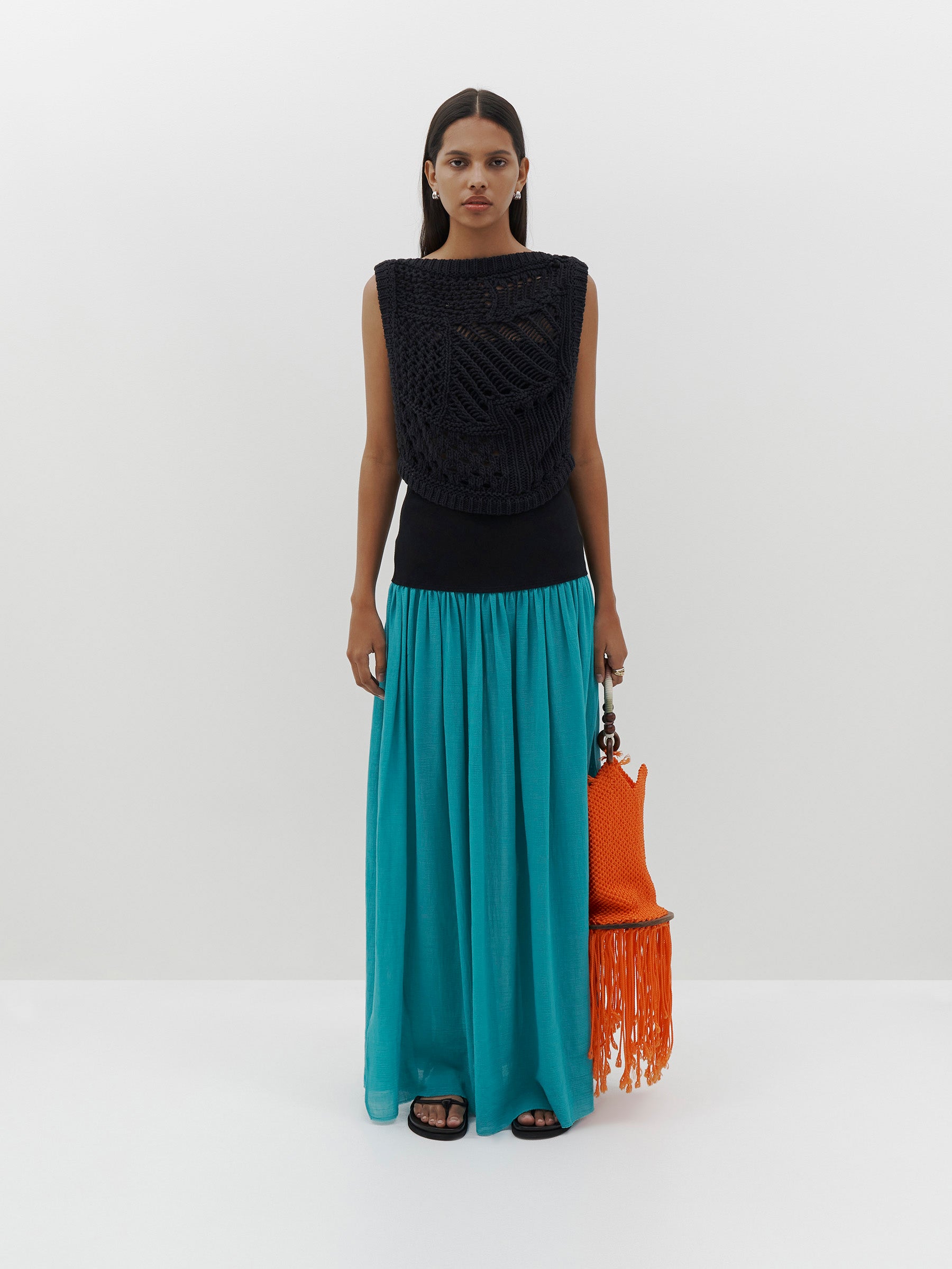 crochet knit vest