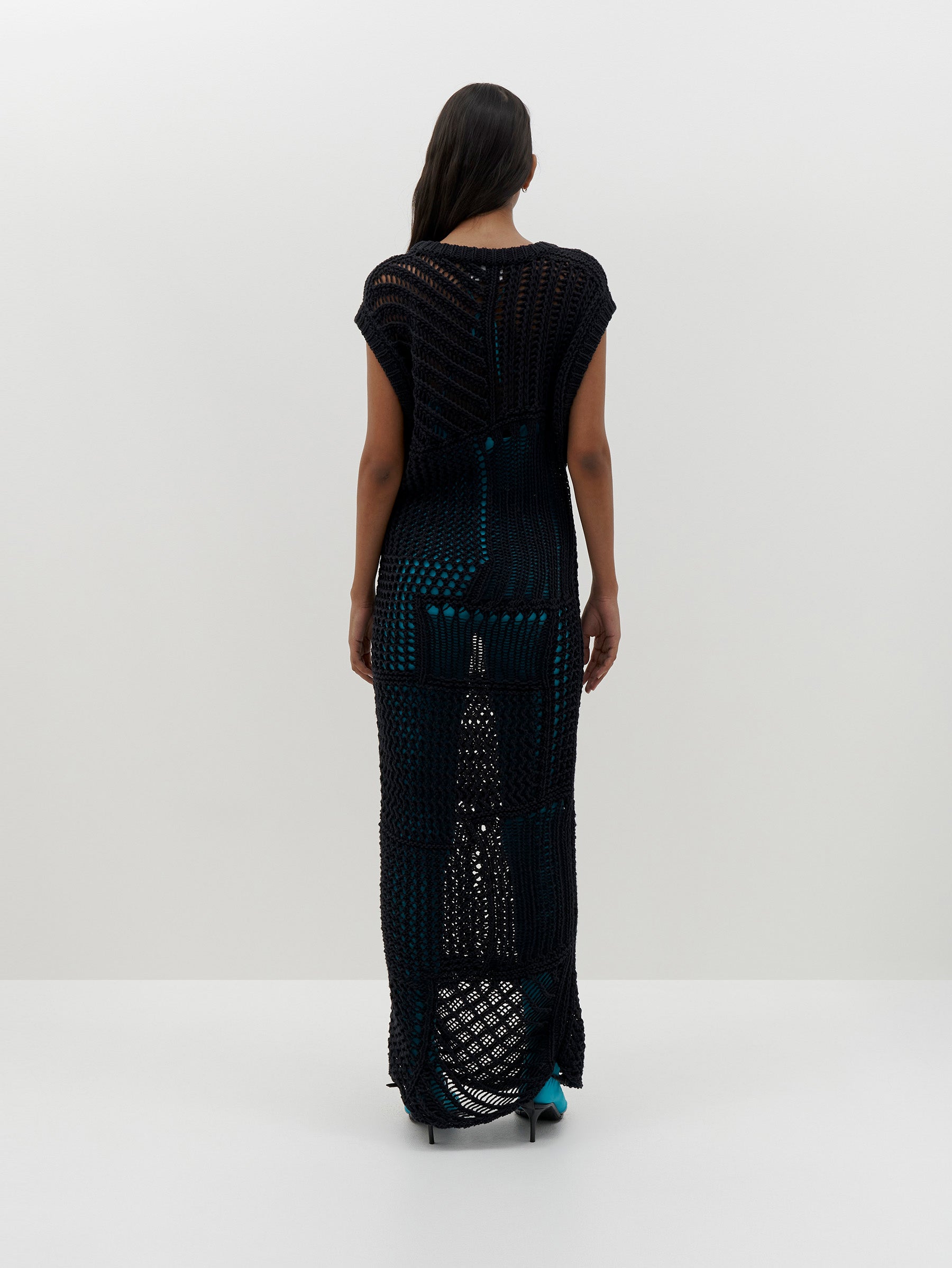 crochet knit dress