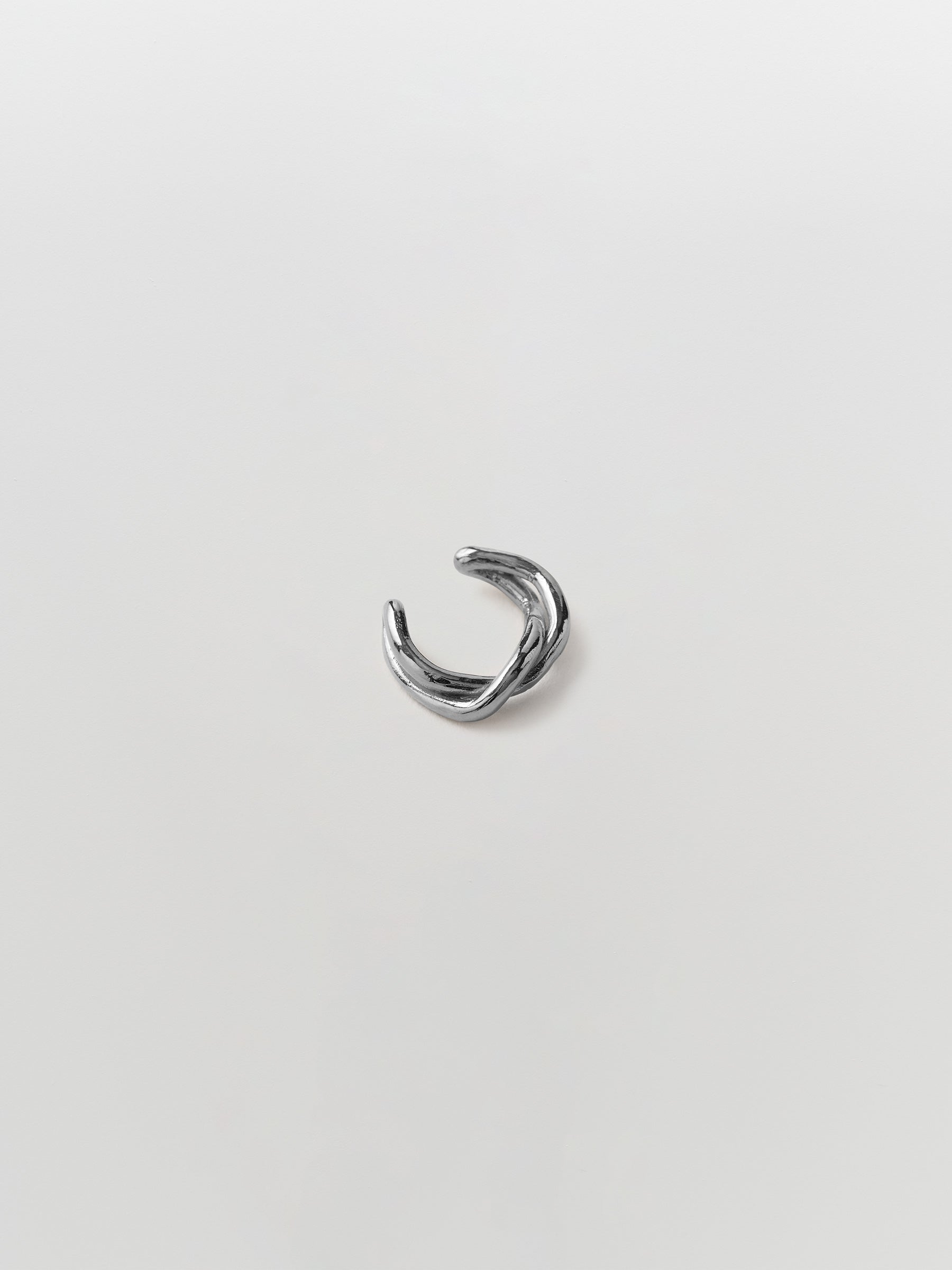 released from love 001 classic silver ear cuff