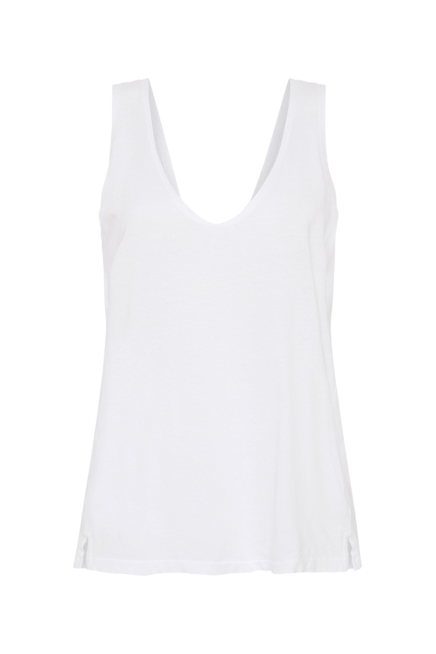 minimal v neck tank