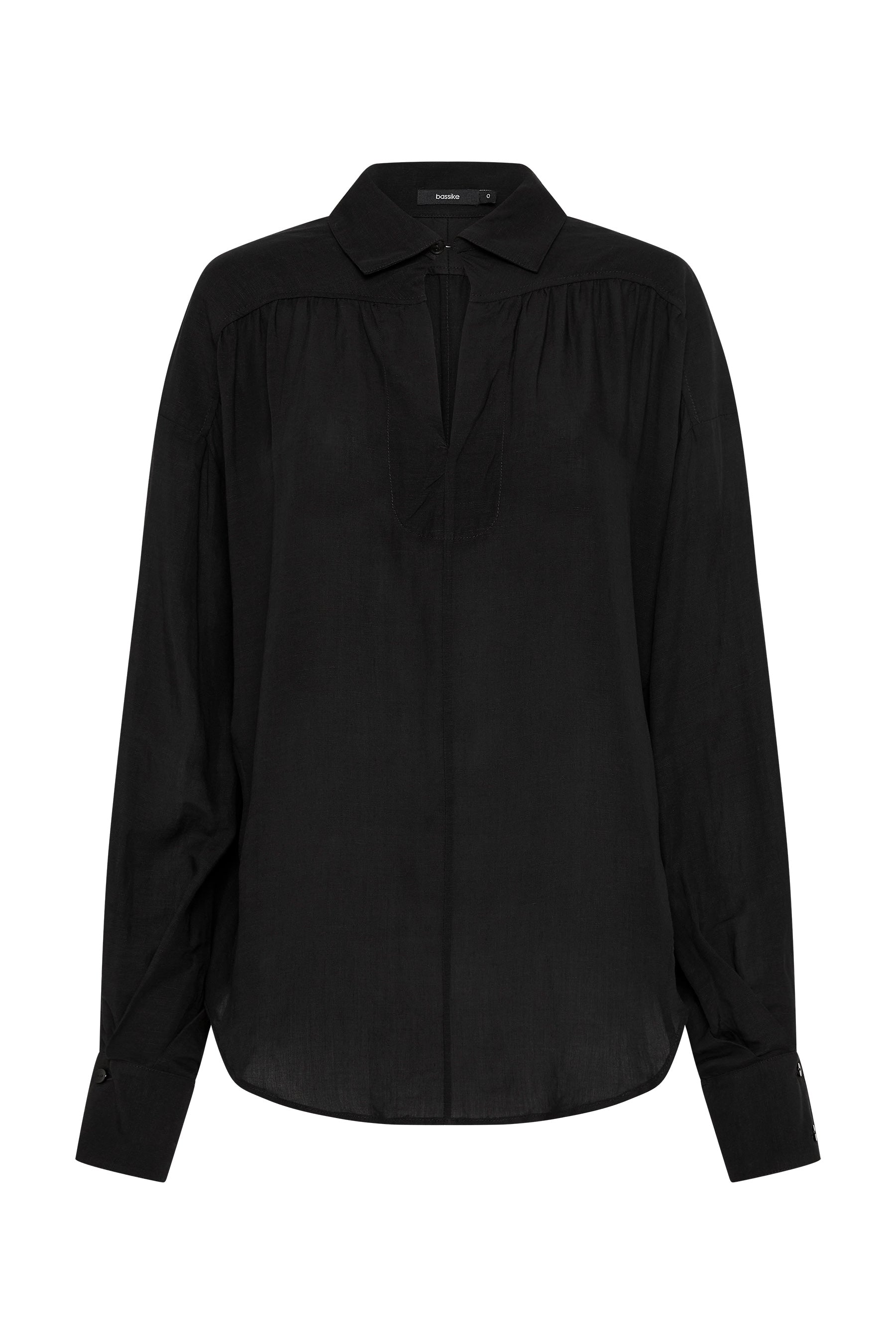 gathered yoke detail shirt