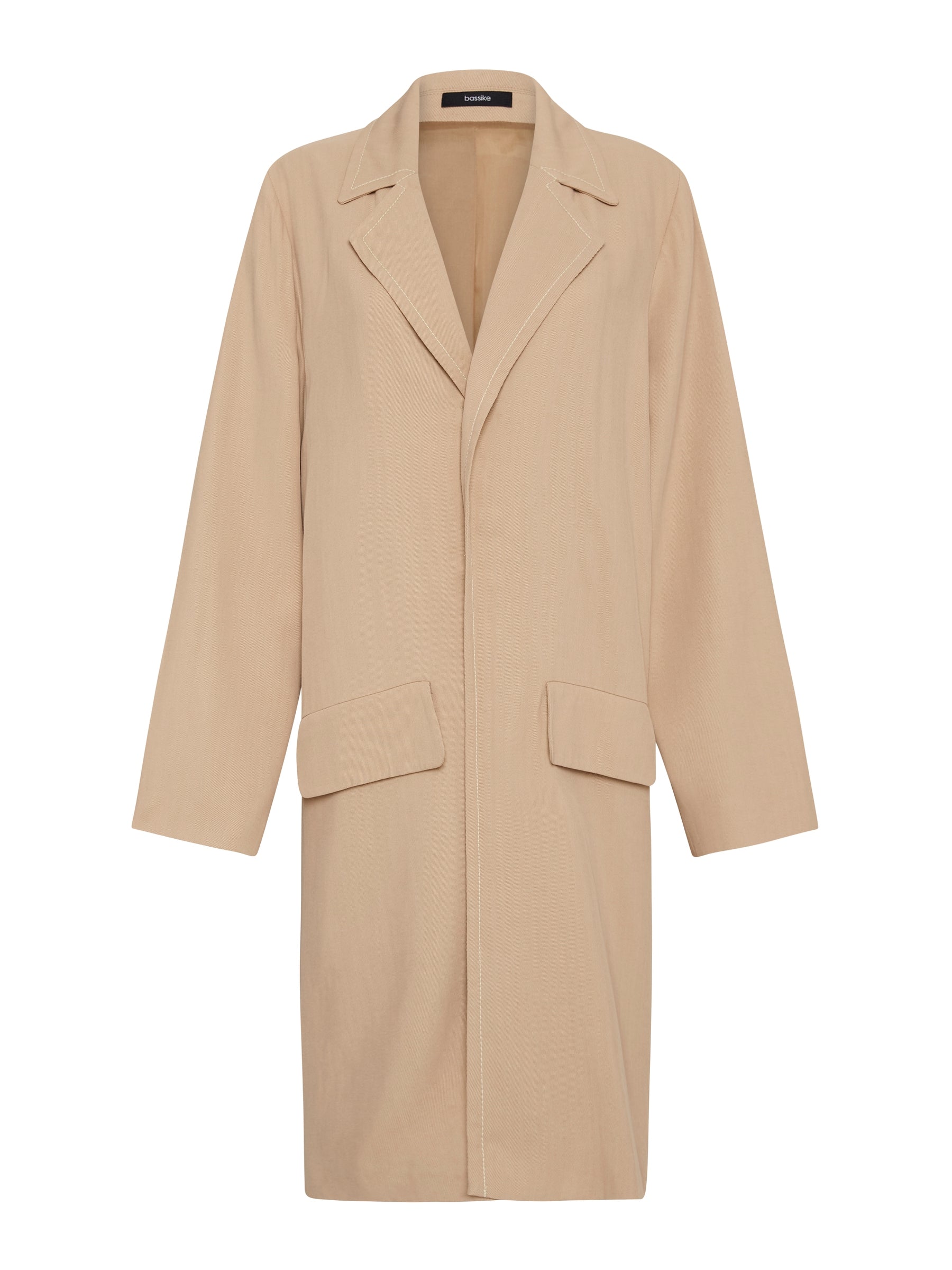 viscose twill travel trench