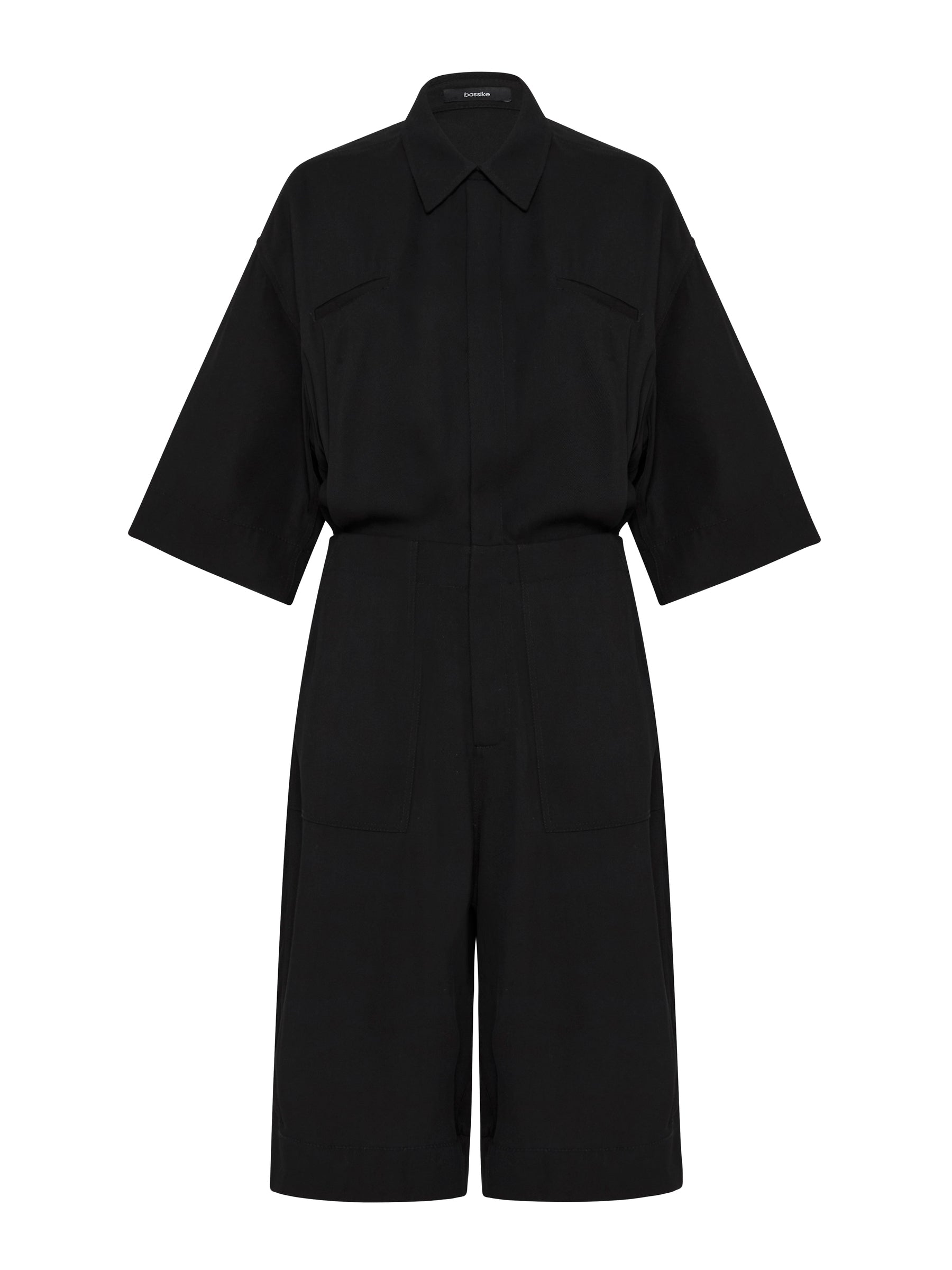 viscose twill utility playsuit