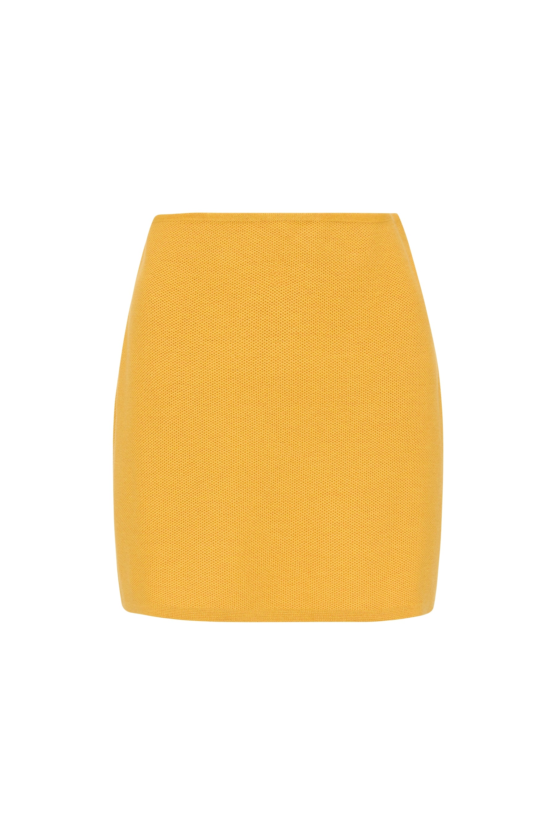 pique knitted skirt