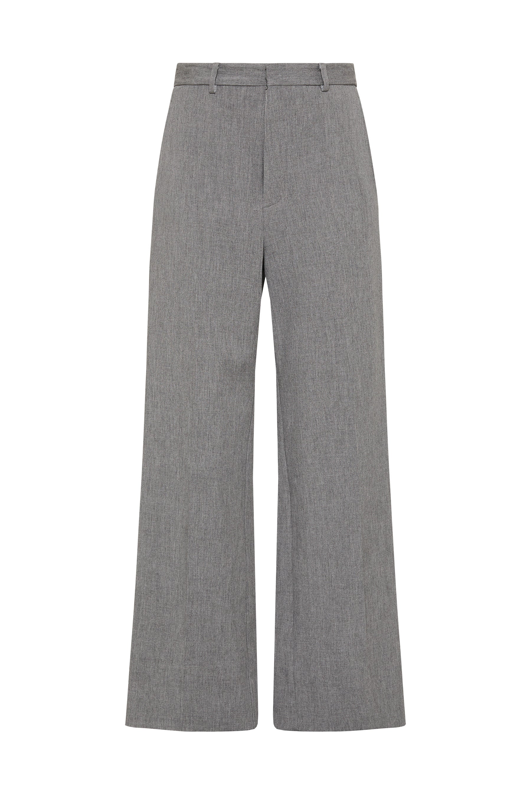 melange flat front pant
