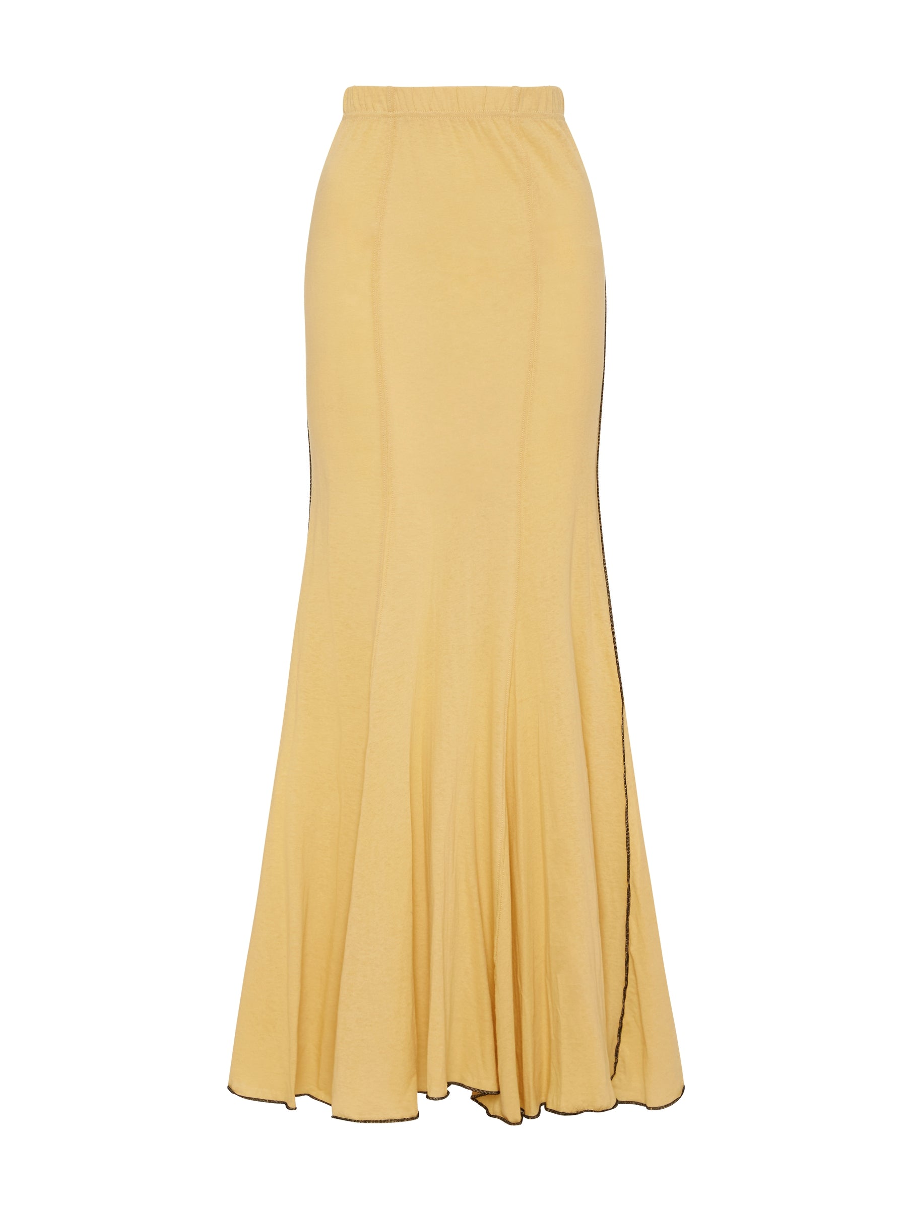 longerline jersey skirt