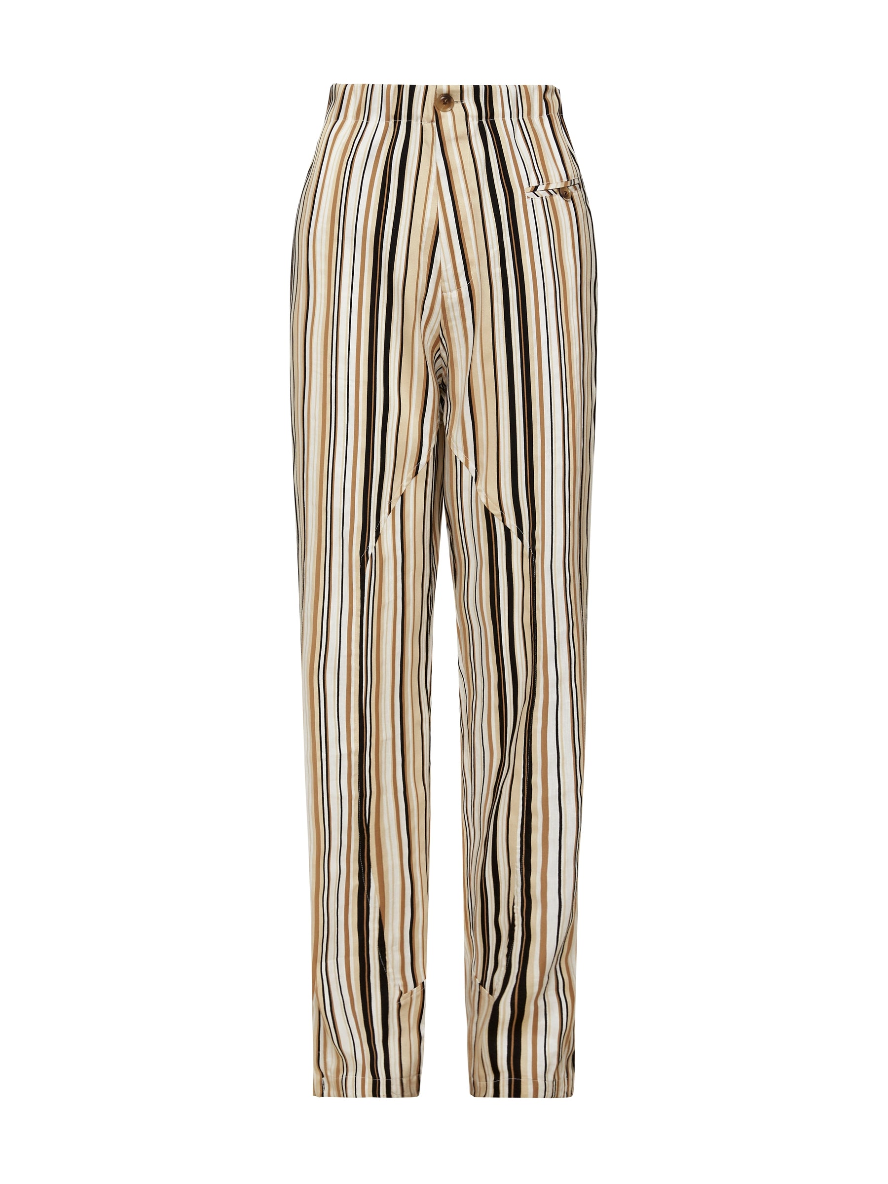 stripe gusset detail pant