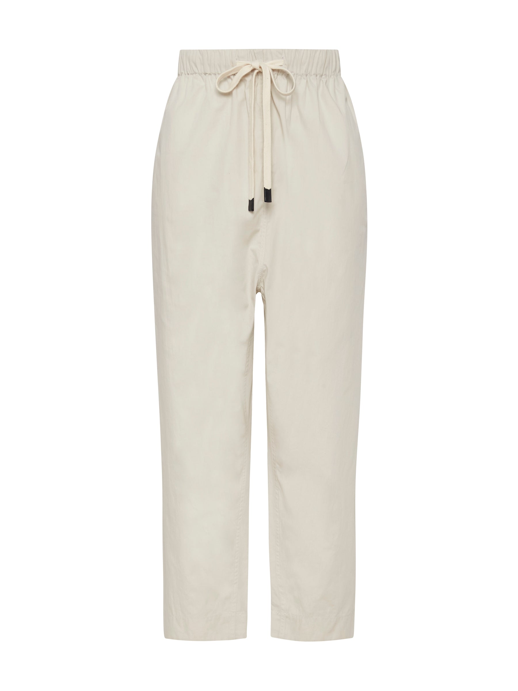 cotton poplin long rise pant