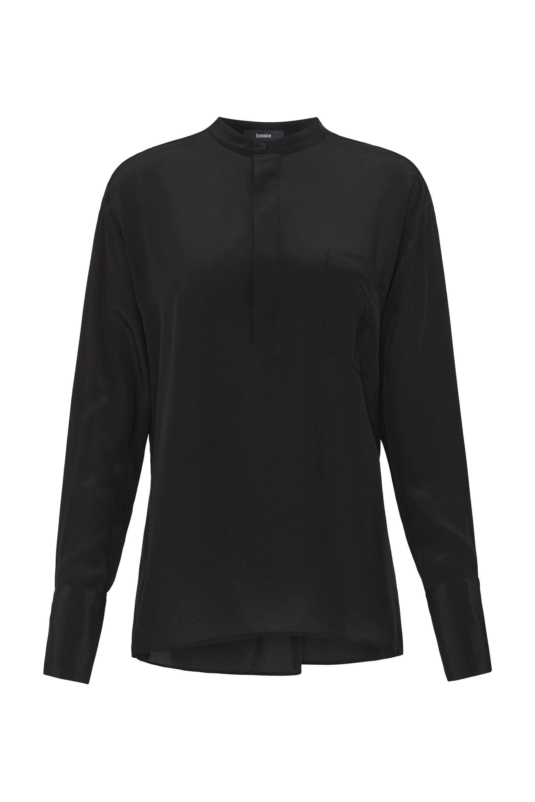 silk tuck detail shirt