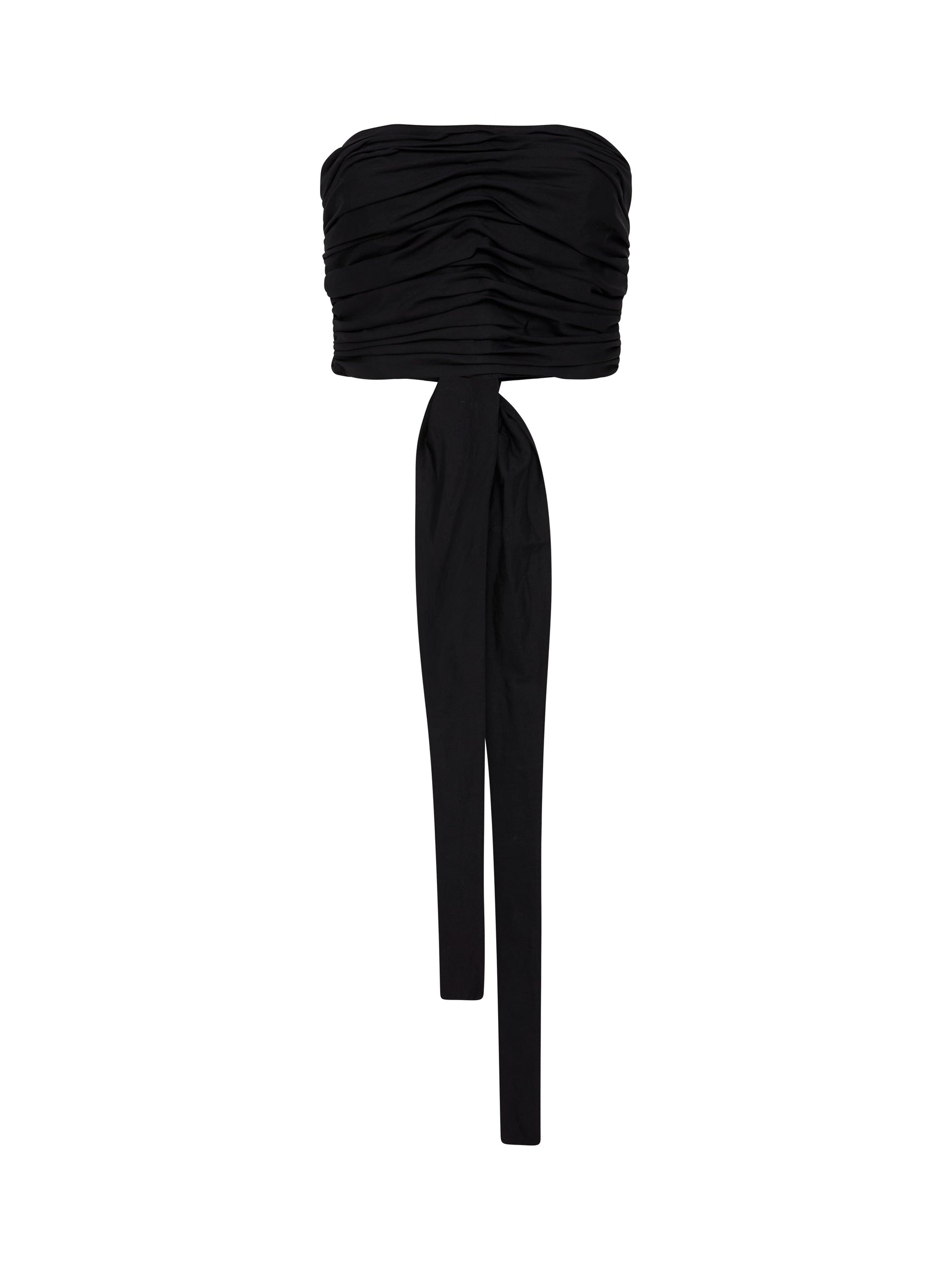 gathered tie back top