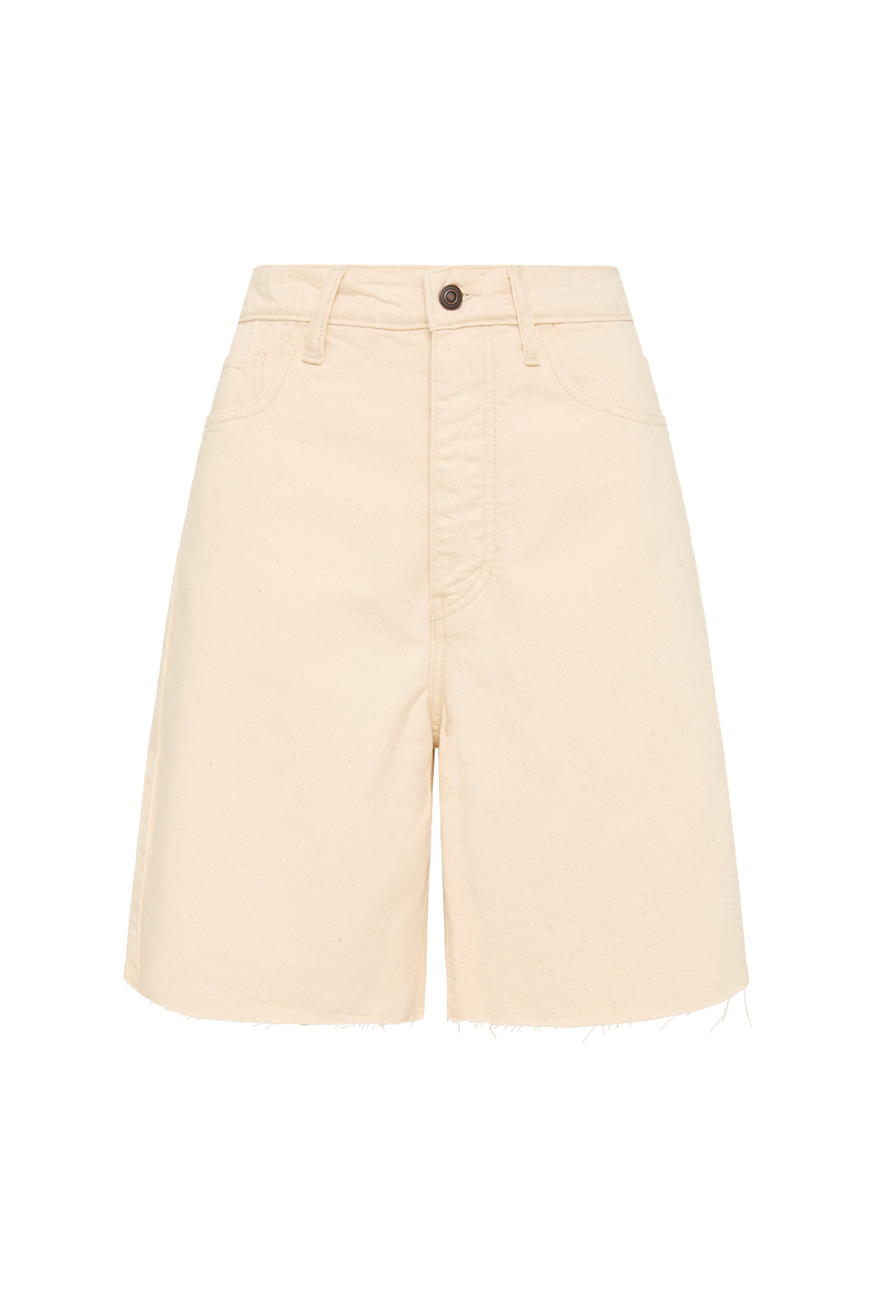 mid rise denim short