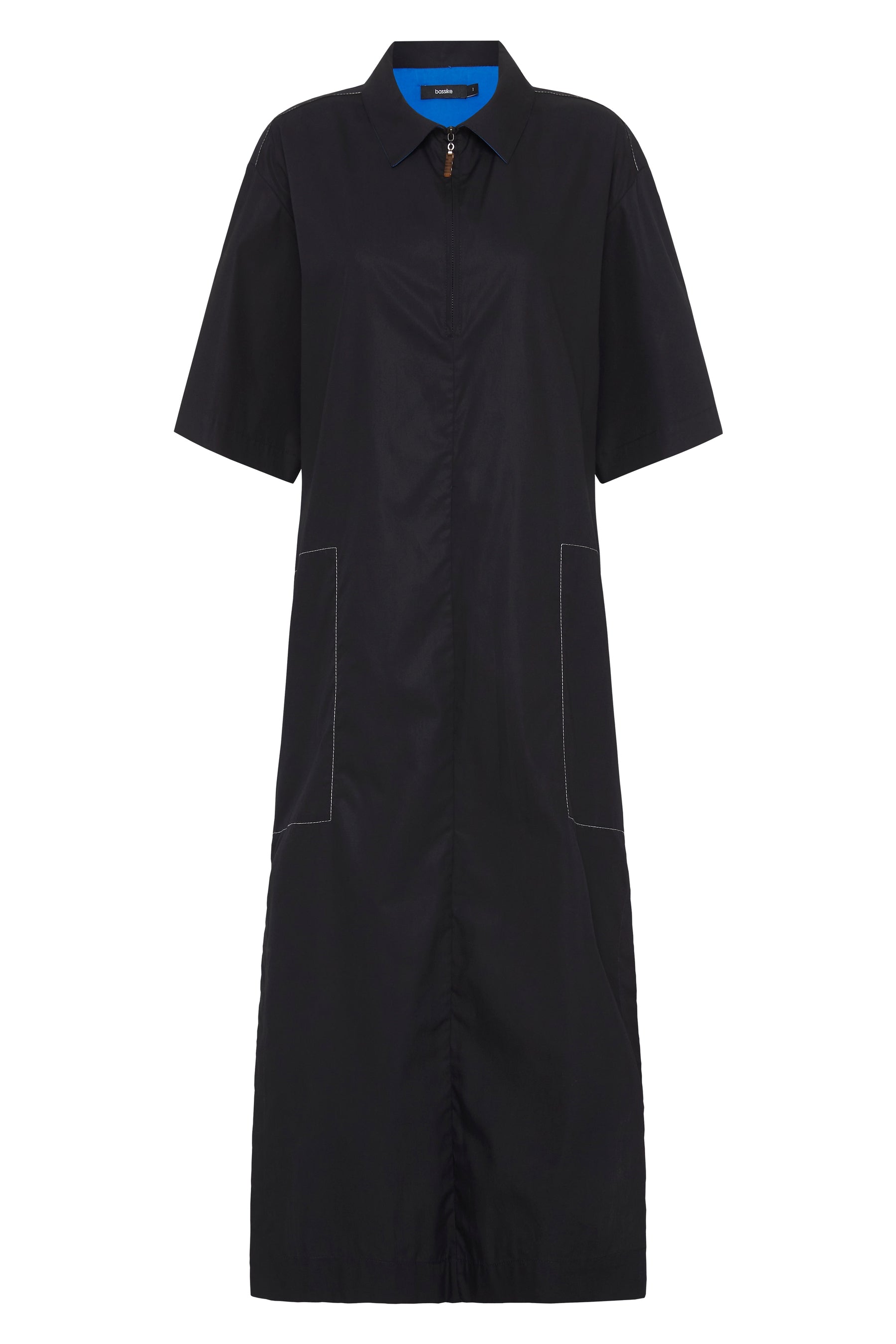 zip detail shirt dress