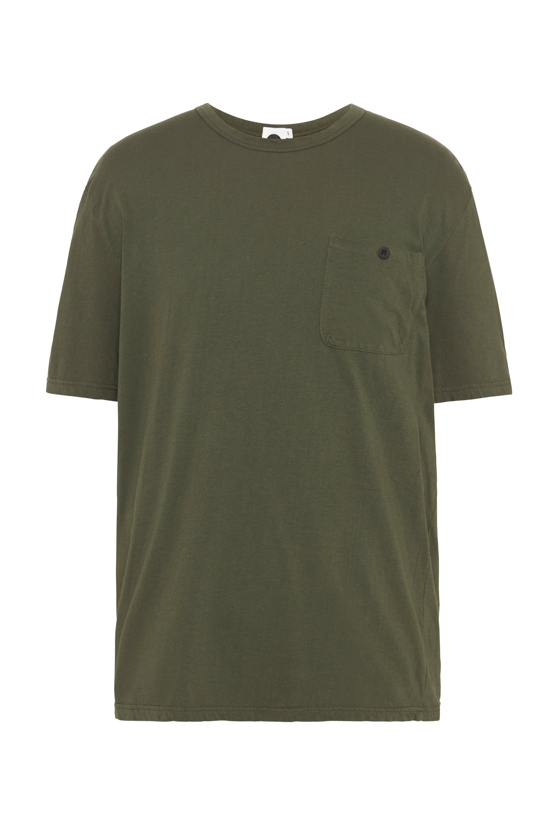 slim fit button pocket t.shirt
