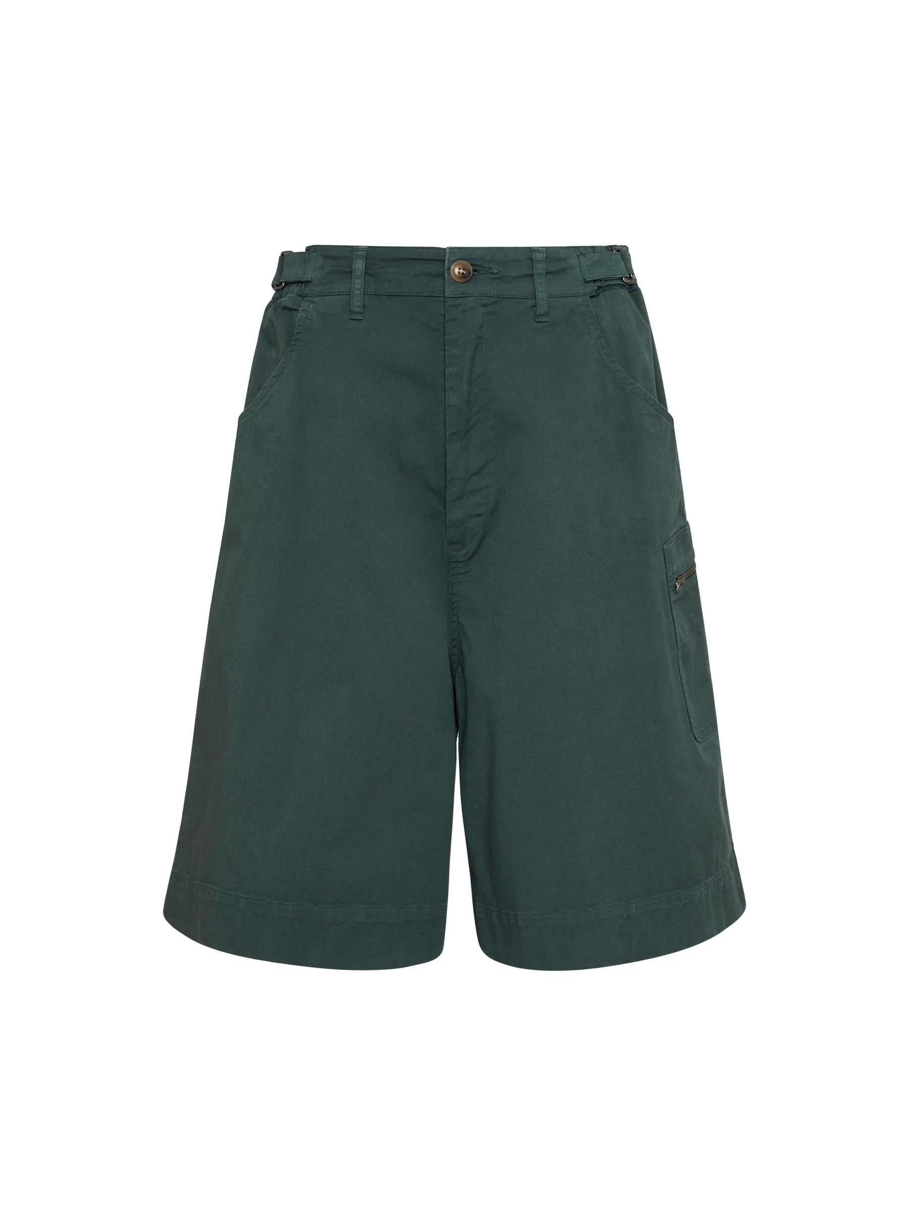 cotton high rise utility short