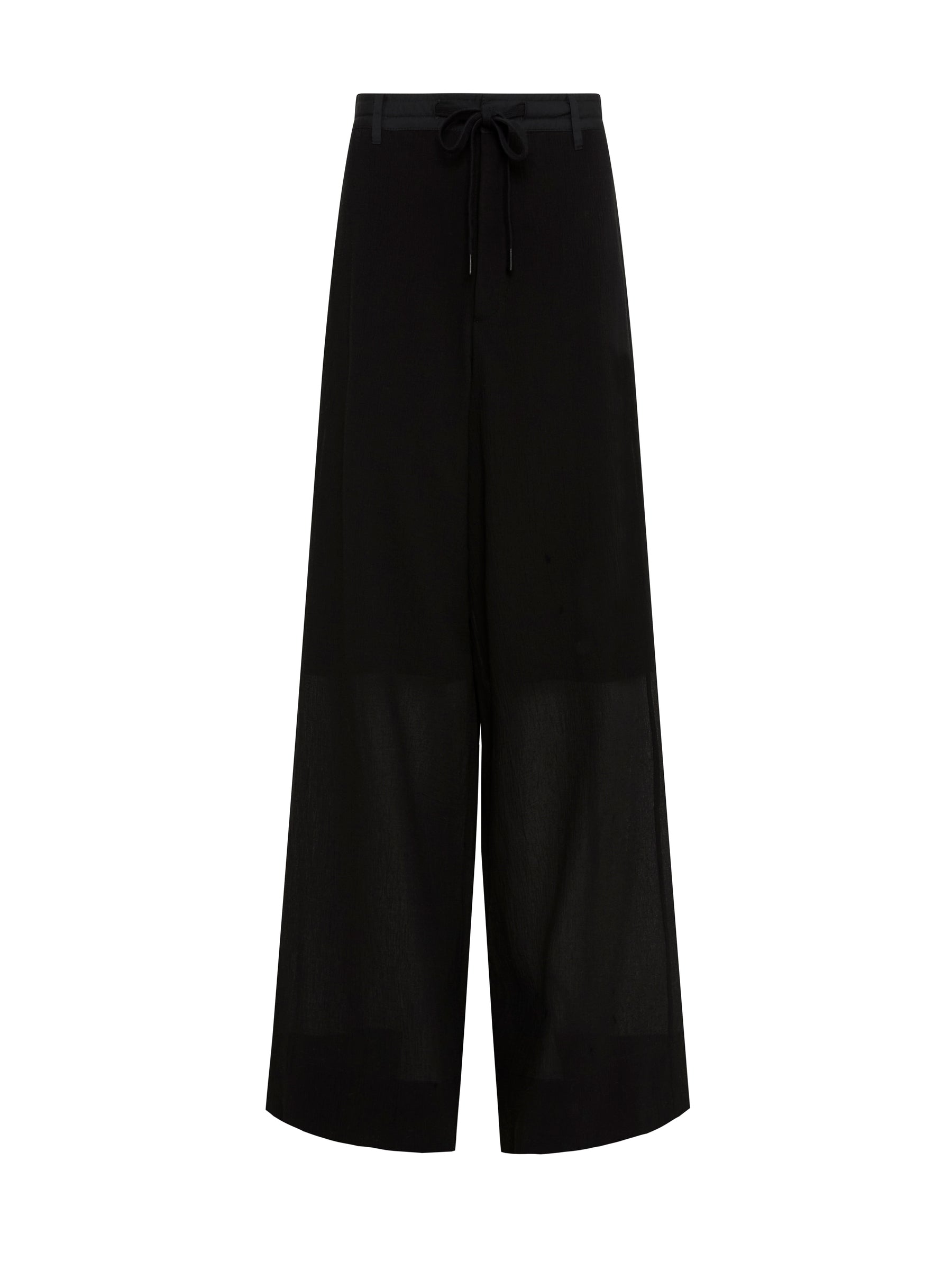 cotton gauze wide leg pant