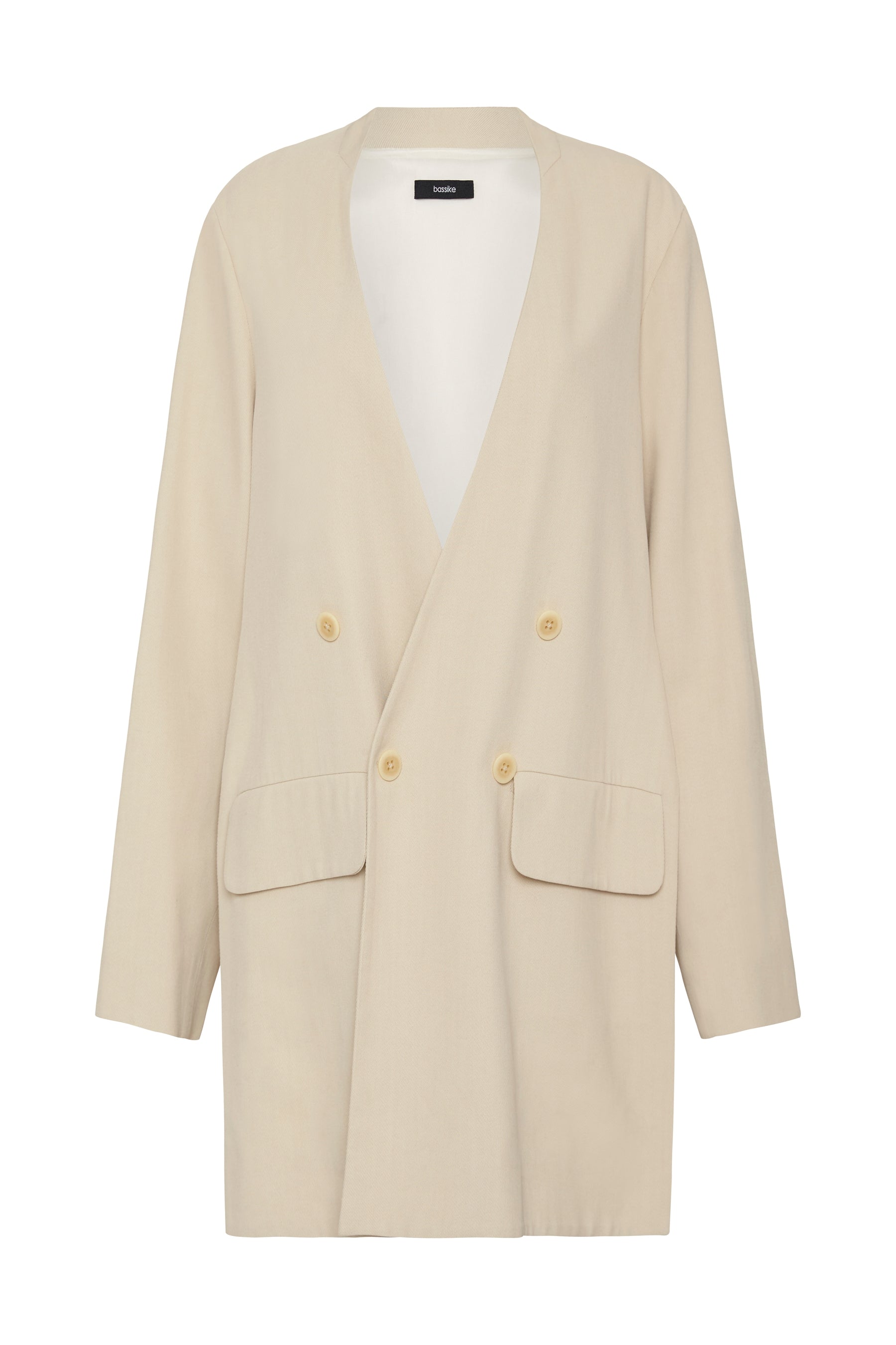 viscose side split travel coat
