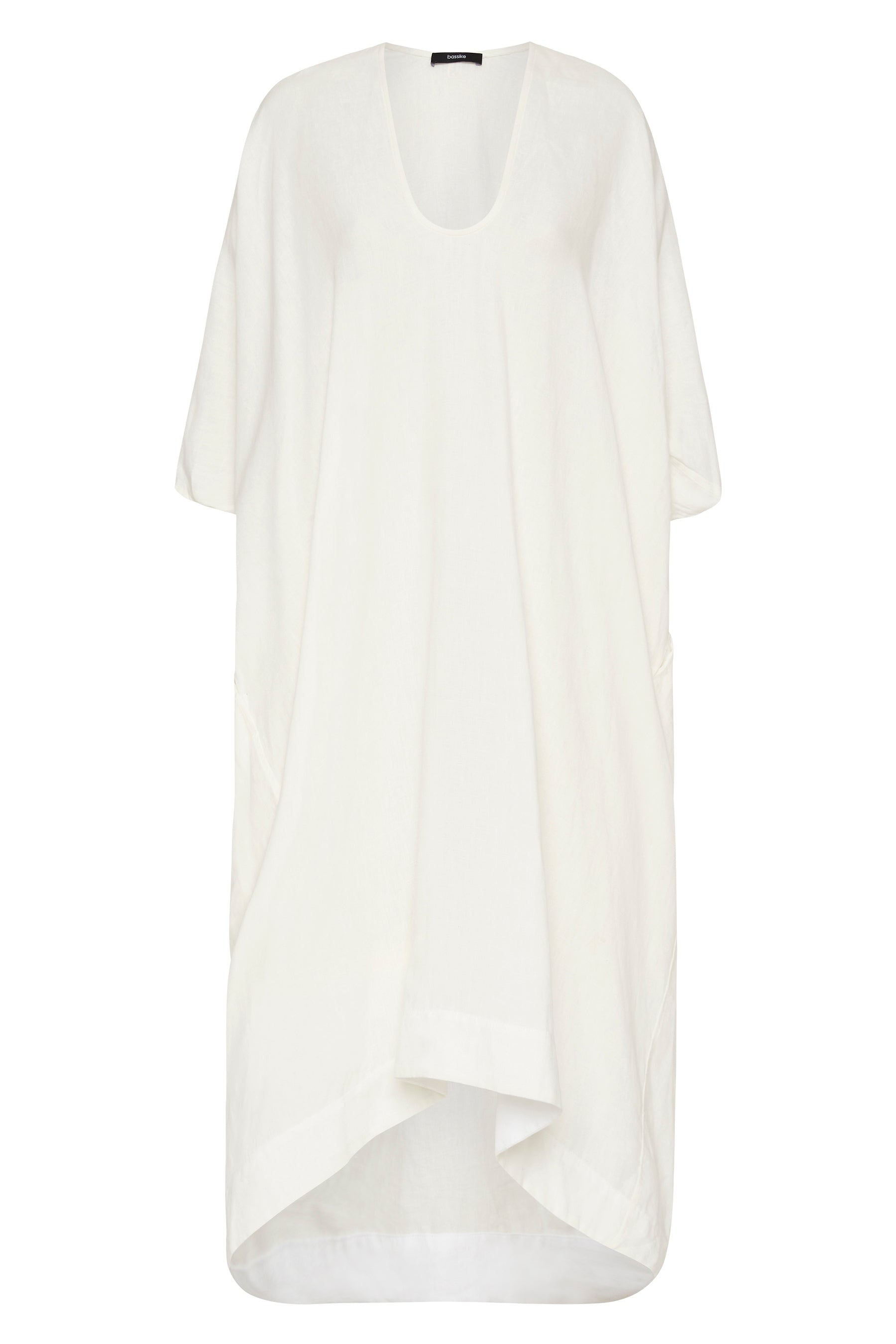 linen v neck beach dress