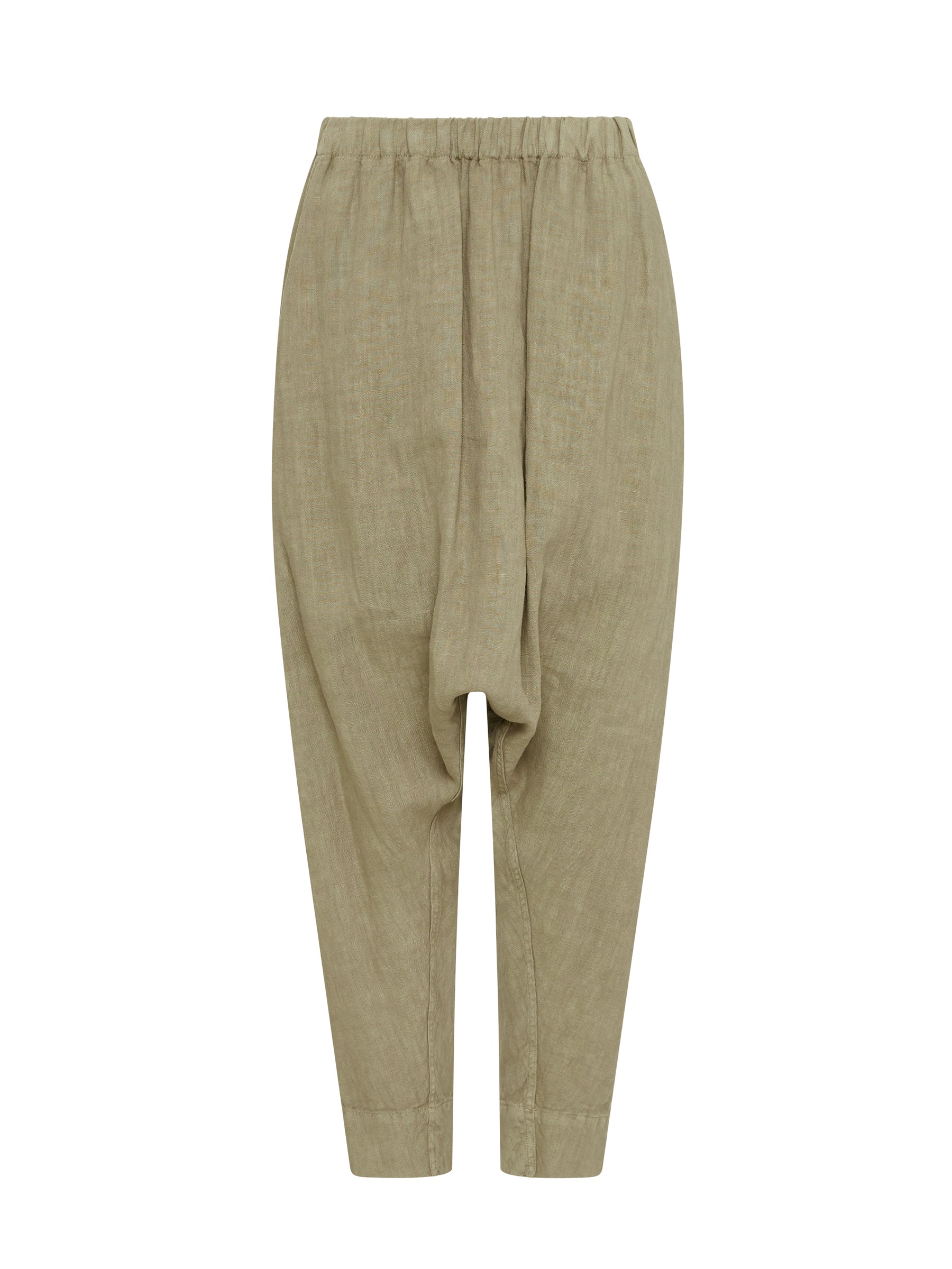 linen slouch drawstring pant