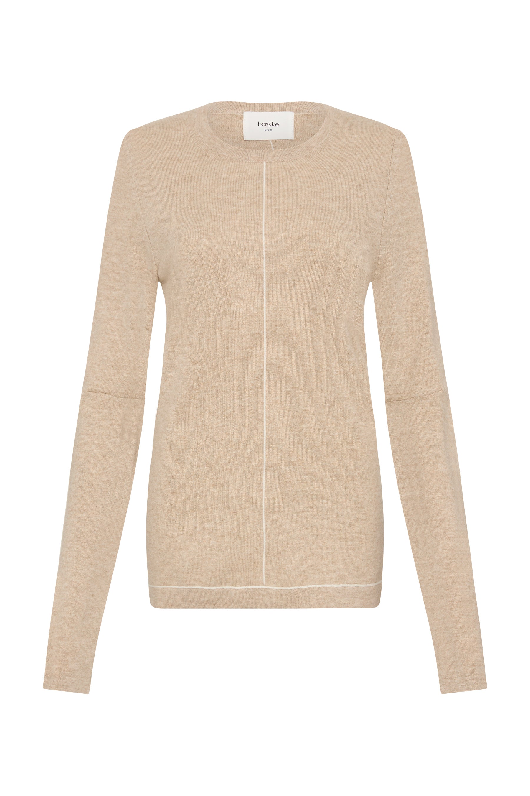 contrast detail layering knit