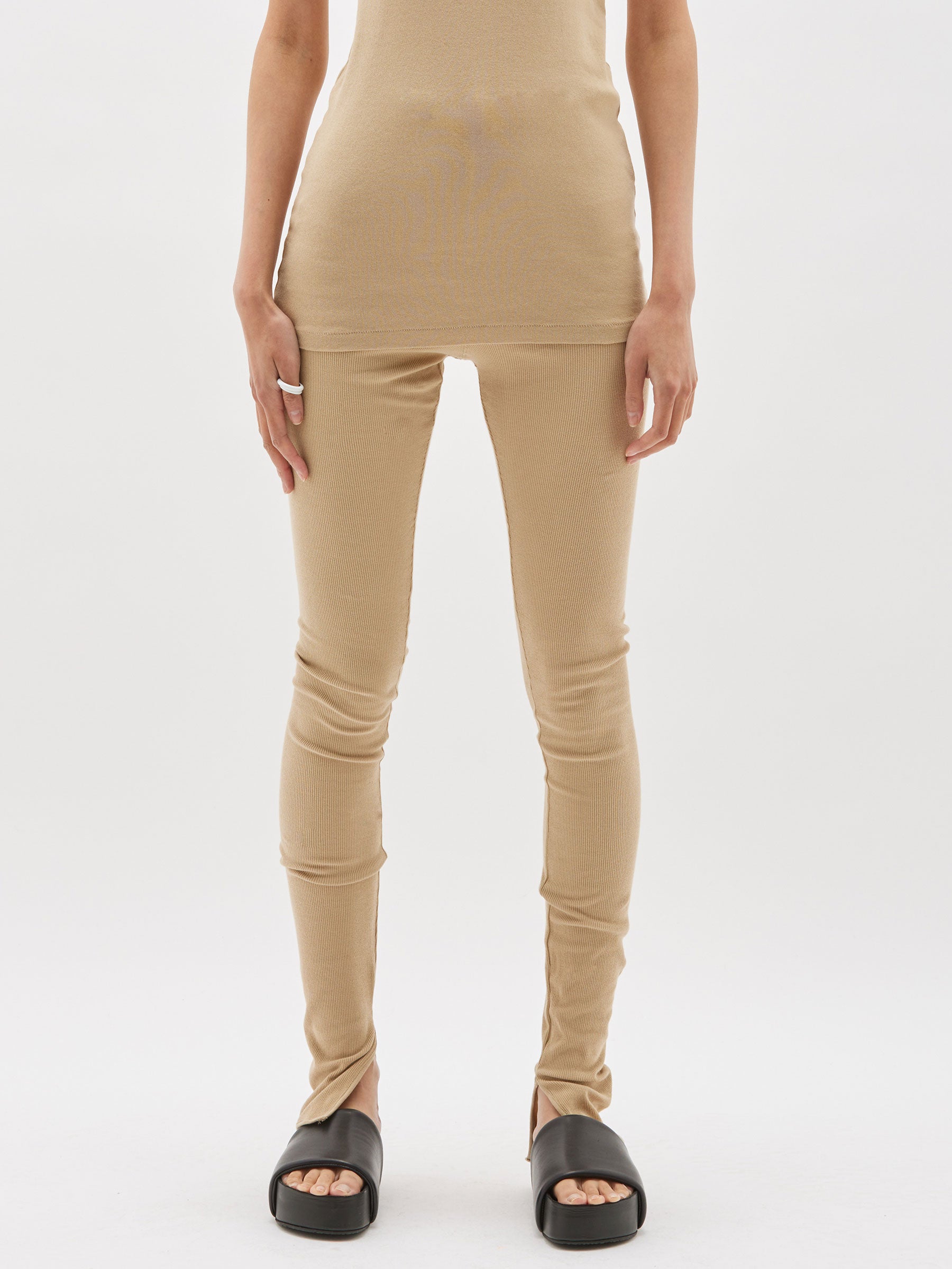 rib split tights