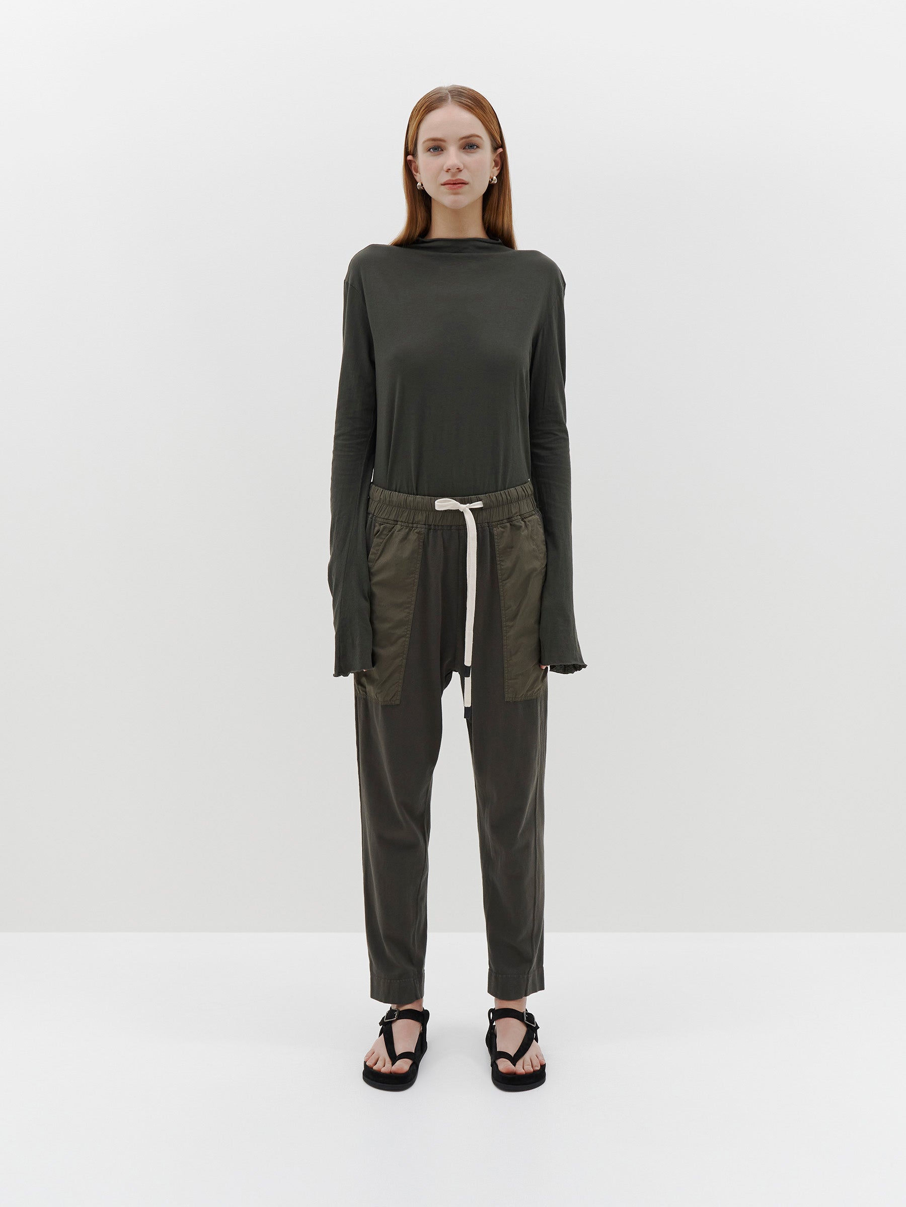 regular tapered jersey pant