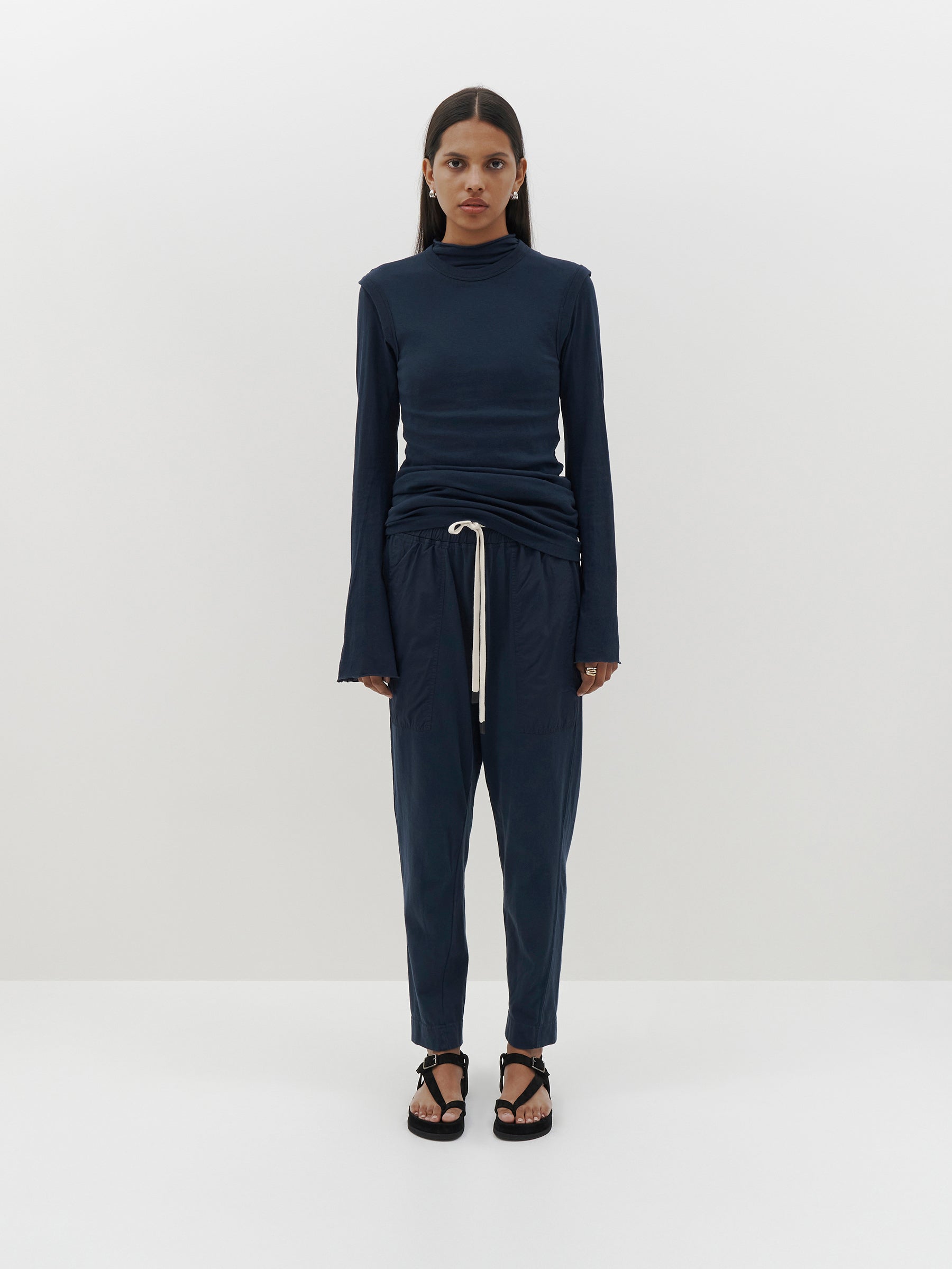 regular tapered jersey pant