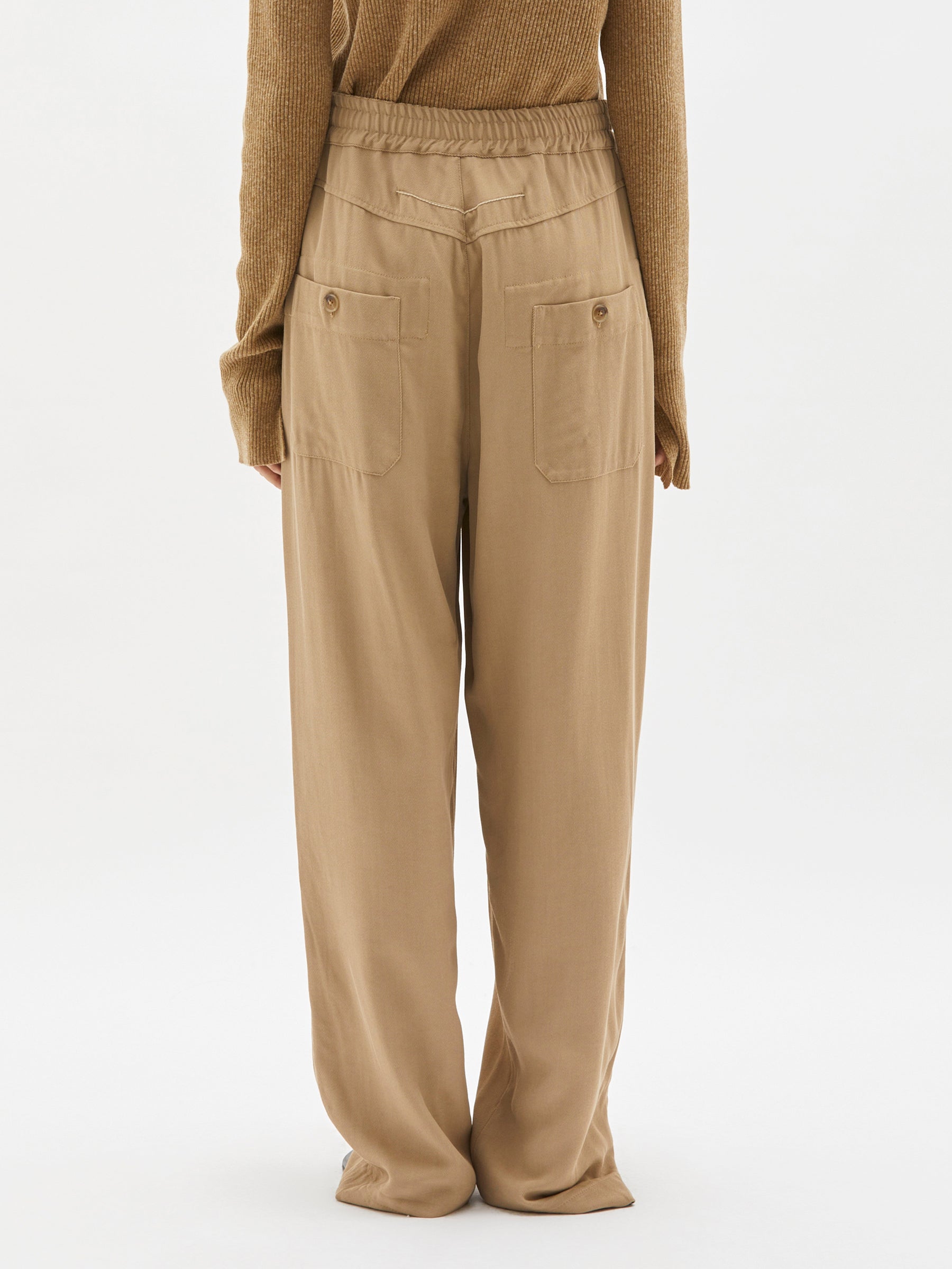 twill relaxed pull on pant