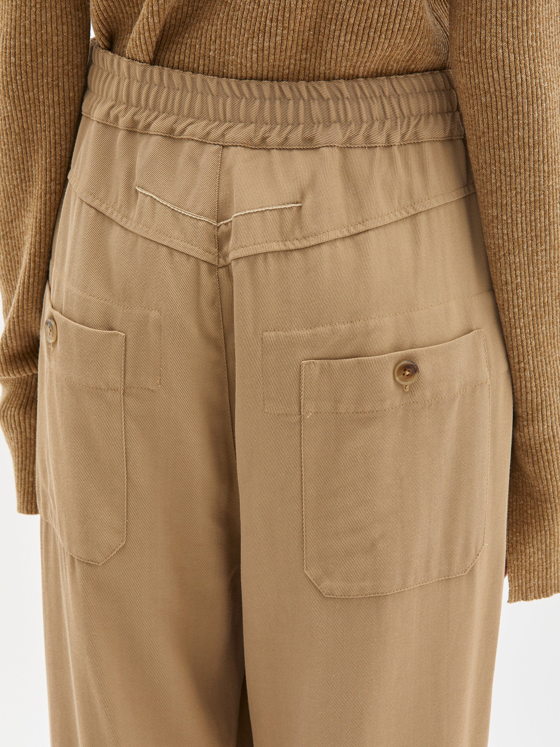 twill relaxed pull on pant