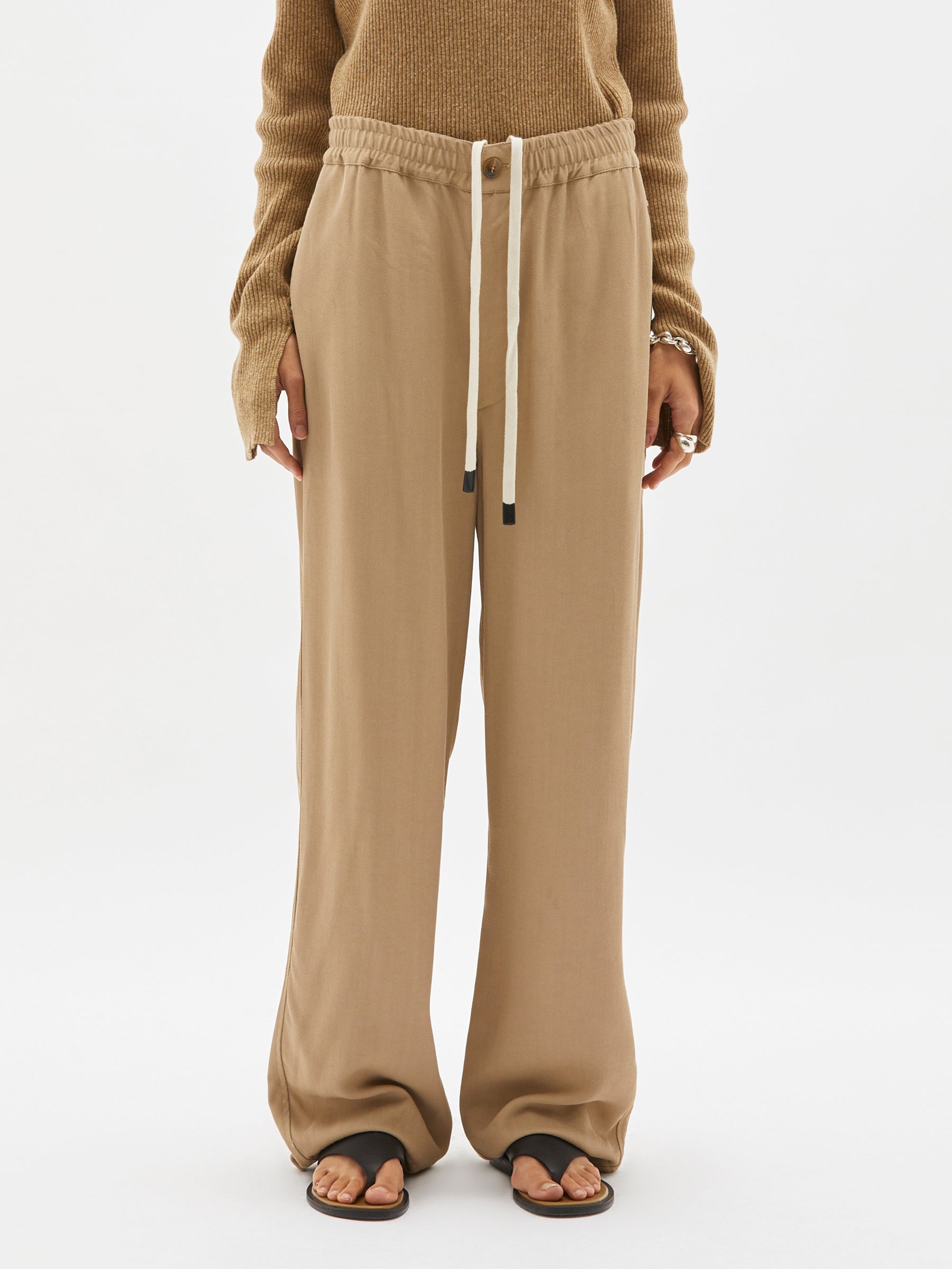 twill relaxed pull on pant