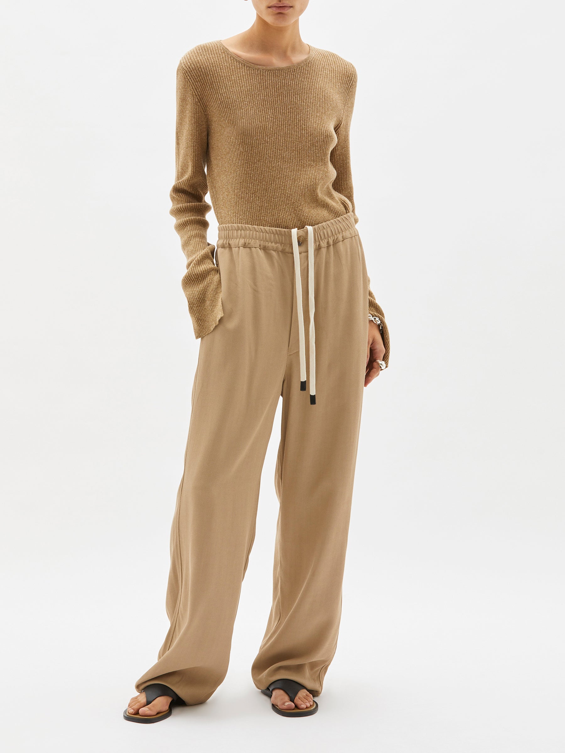 twill relaxed pull on pant