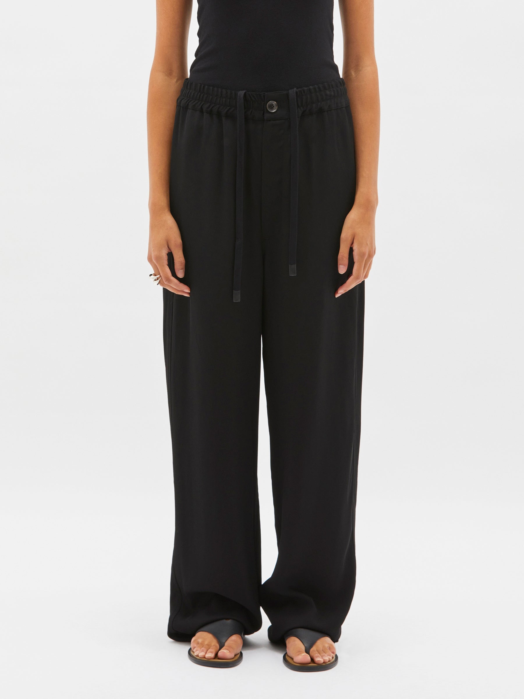 twill relaxed pull on pant