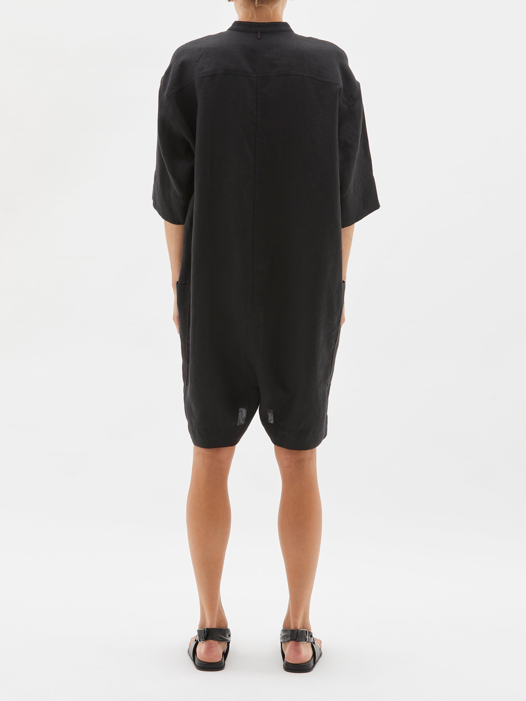 linen beach playsuit