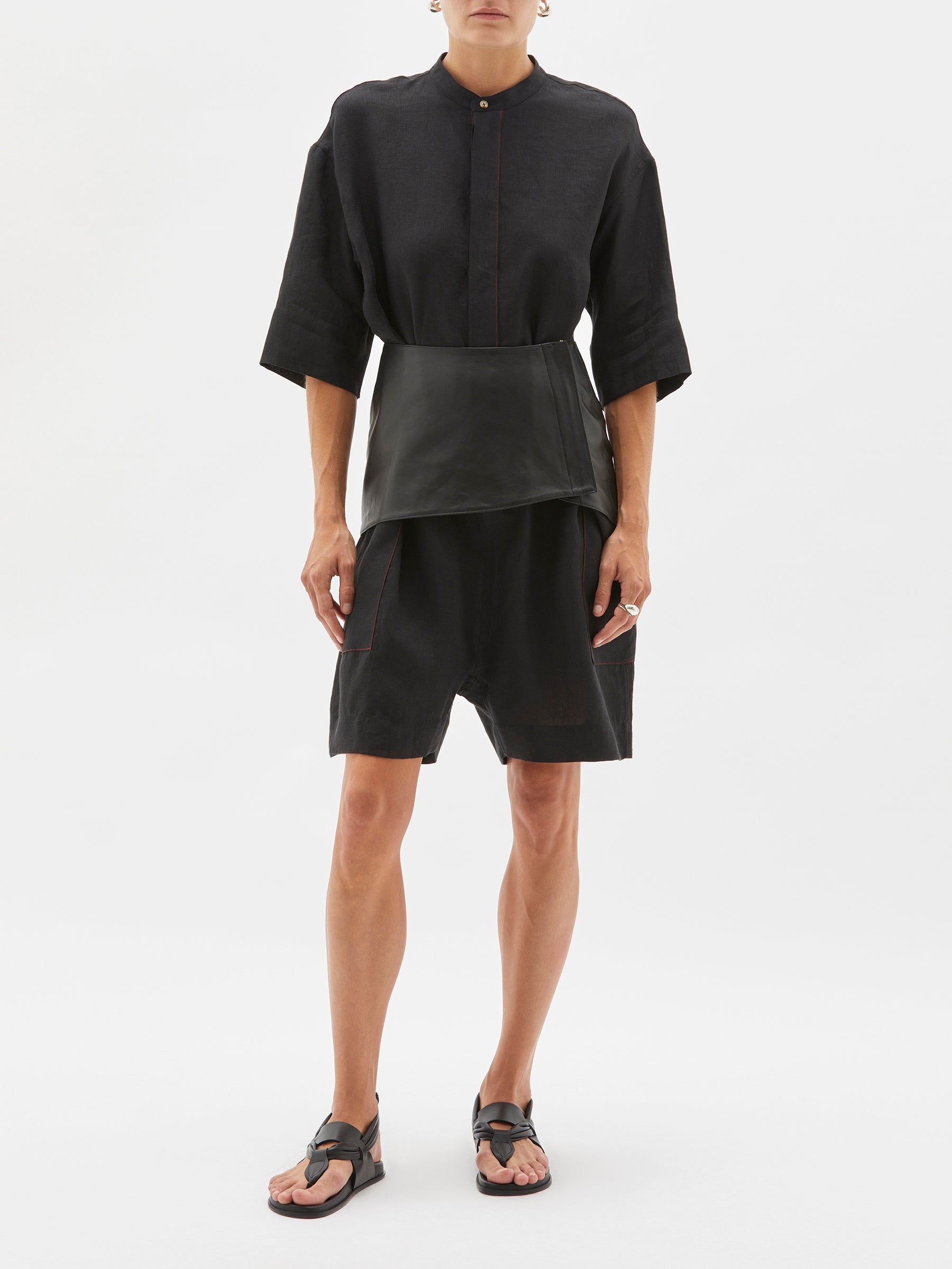 linen beach playsuit