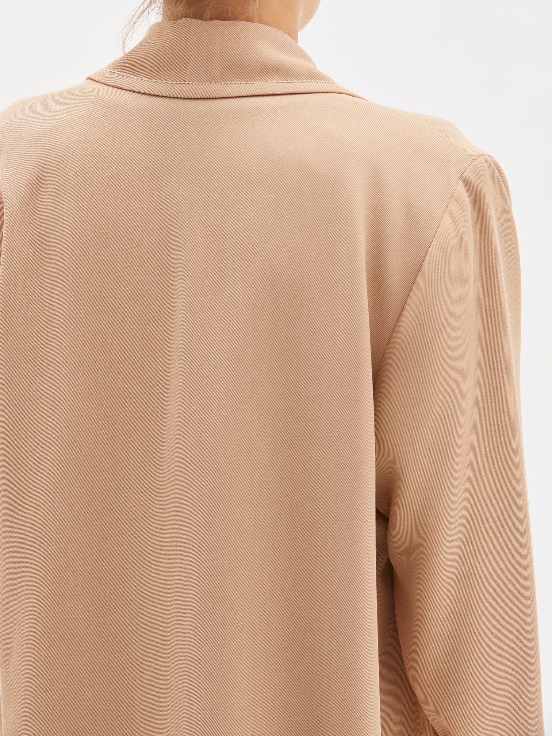 viscose twill travel trench