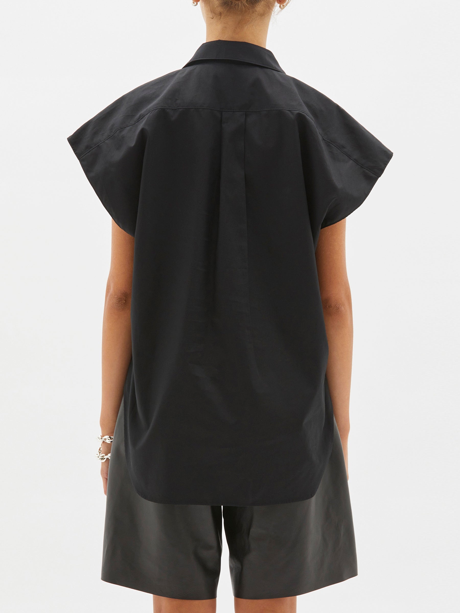 cotton yoke detail shirt