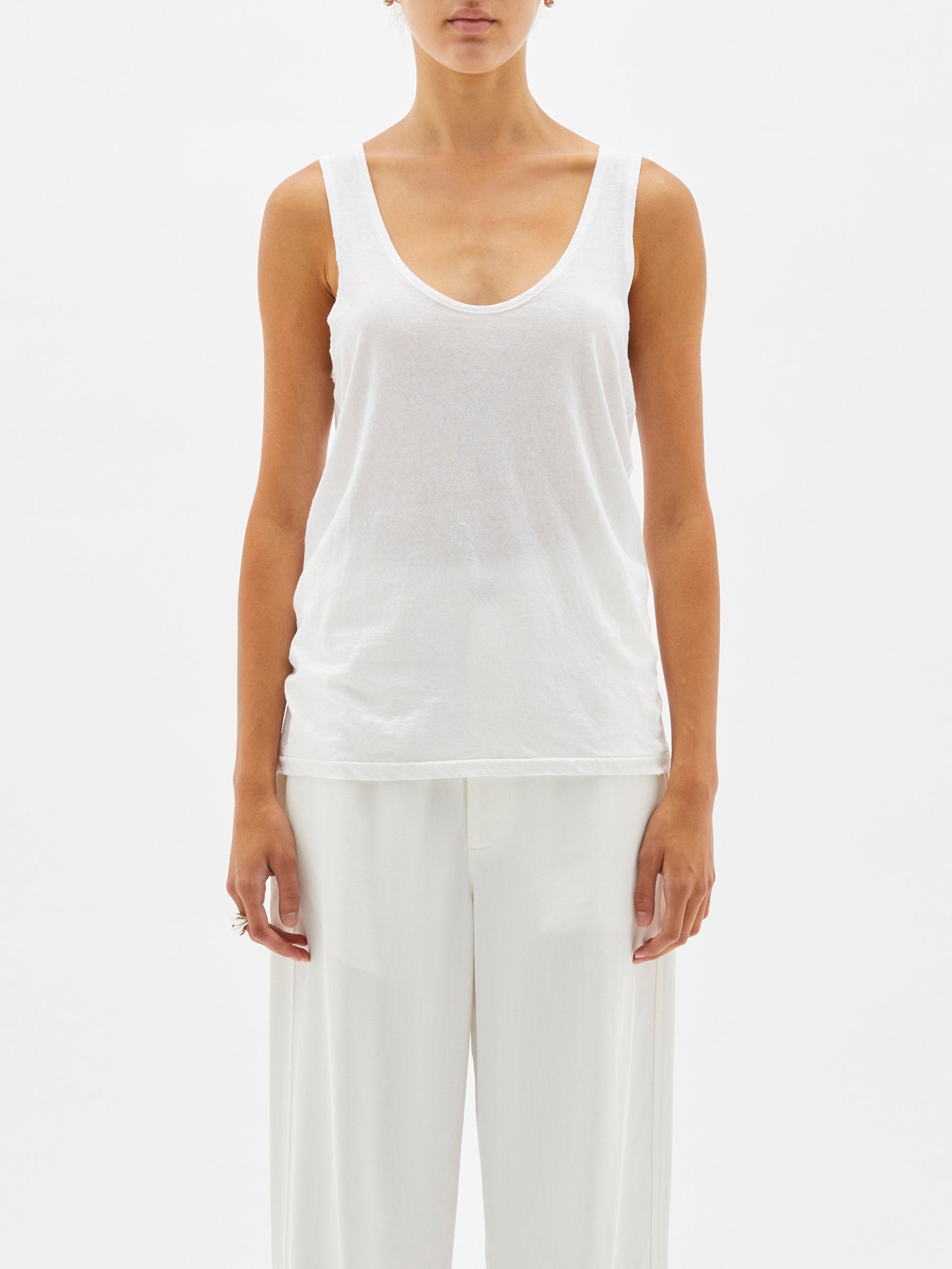 oversized scoop jersey tank