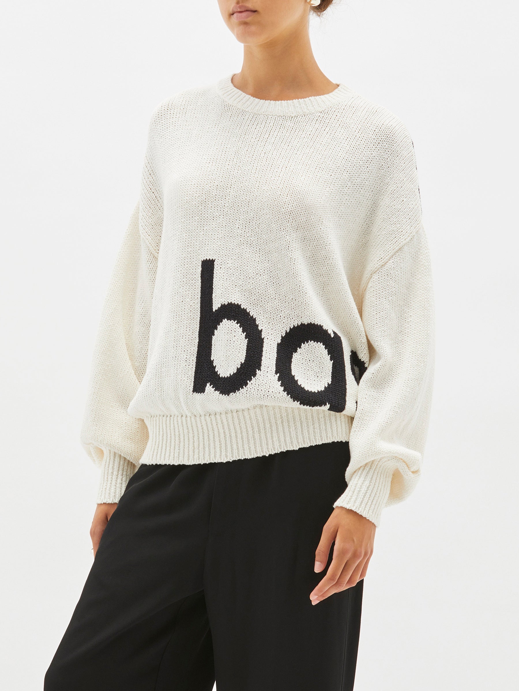 bassike crew knit