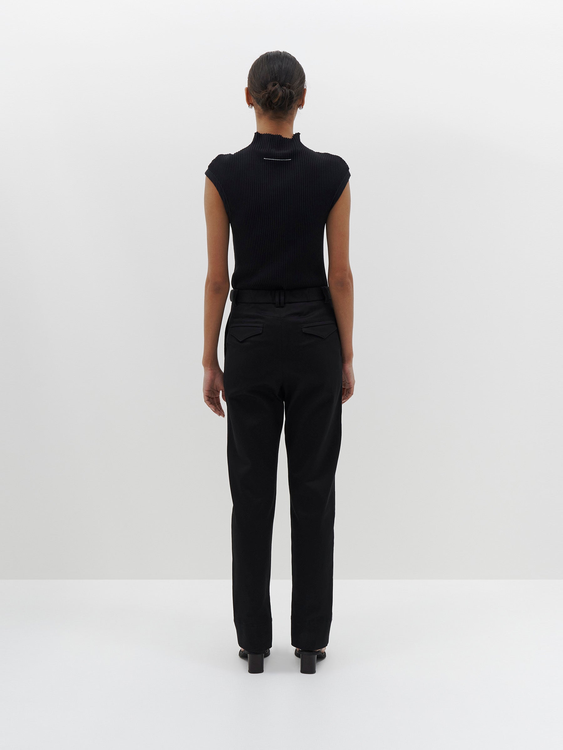 straight leg tapered pant