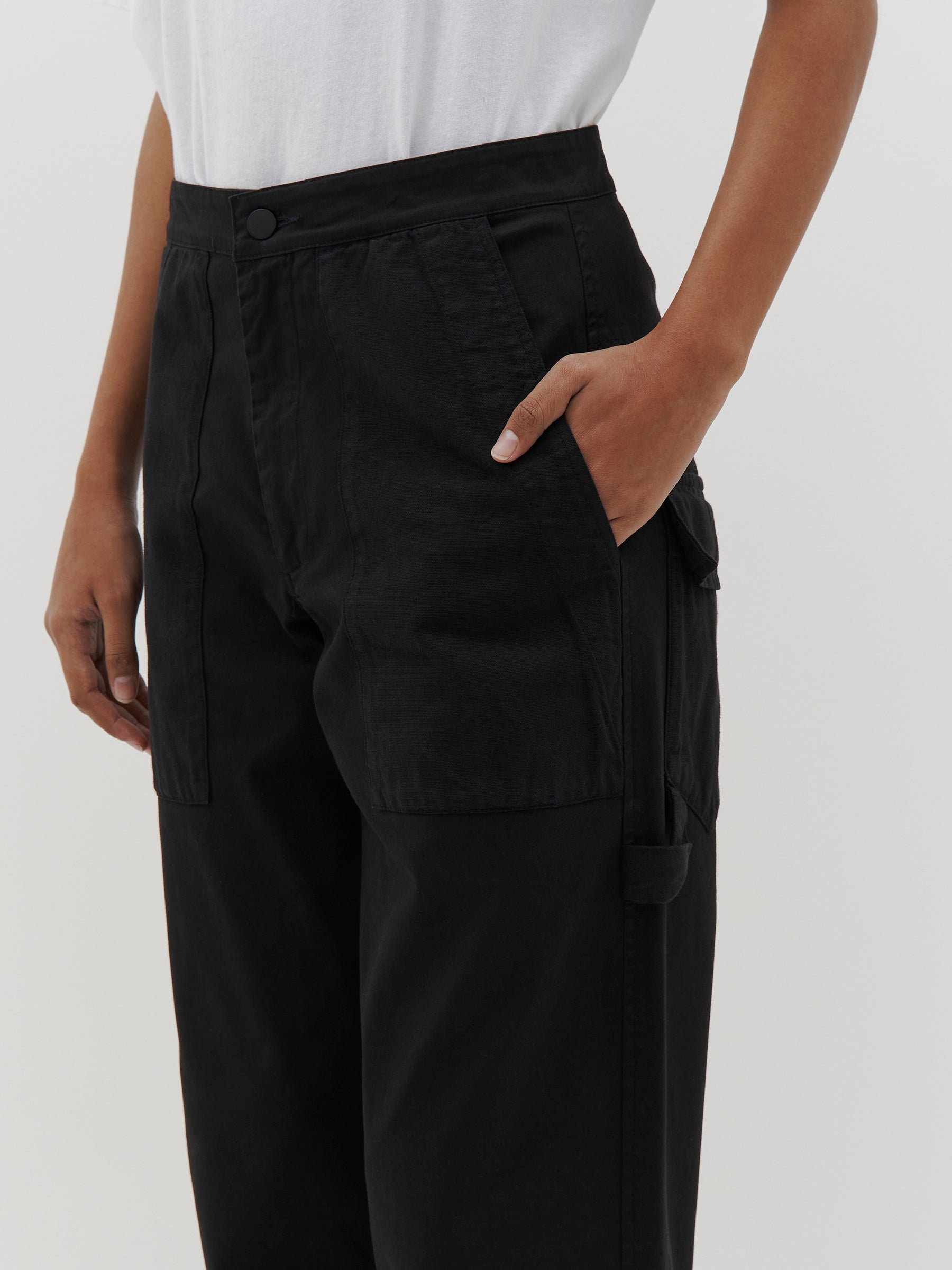 slouch cotton utility chino