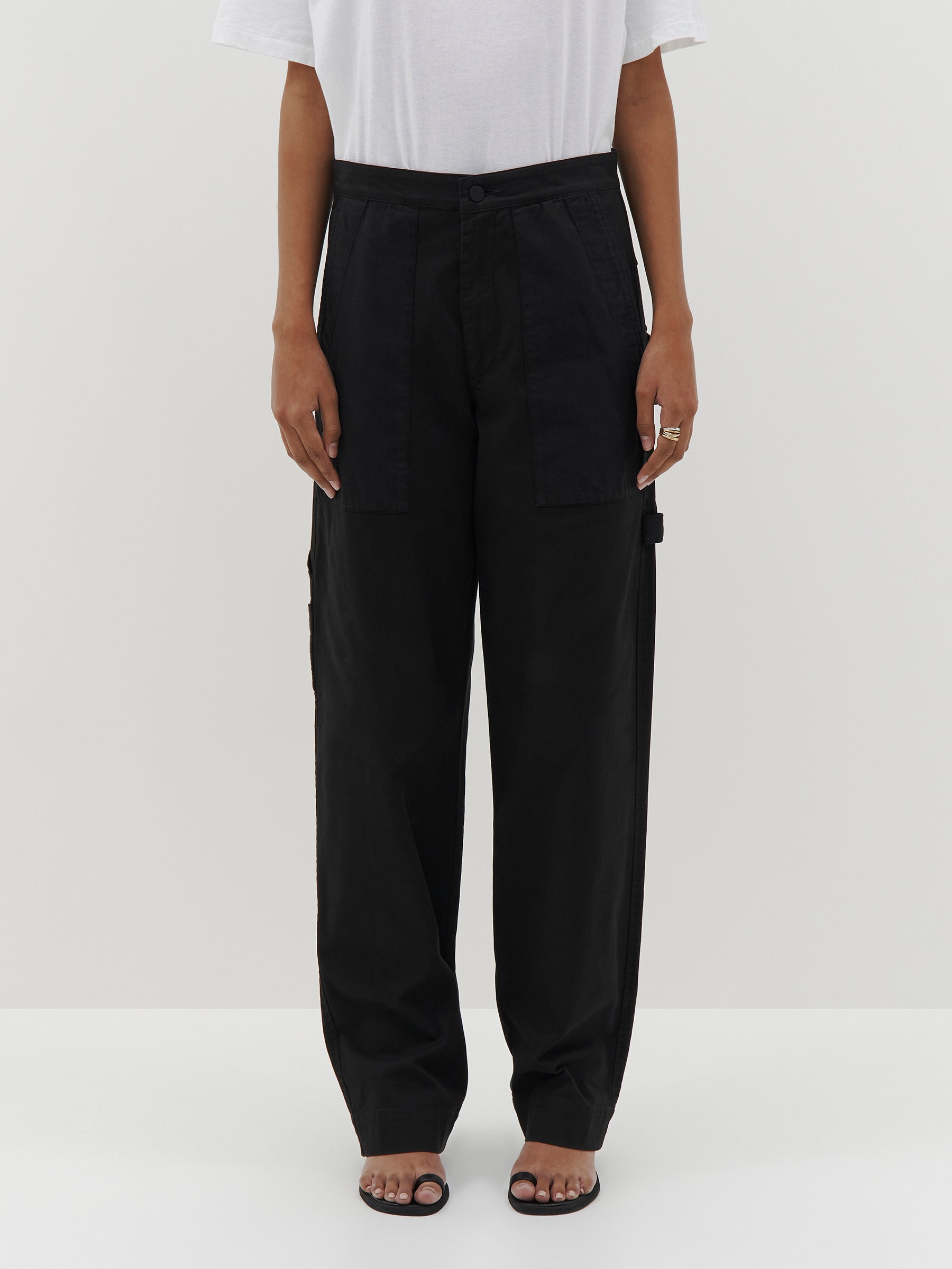 slouch cotton utility chino