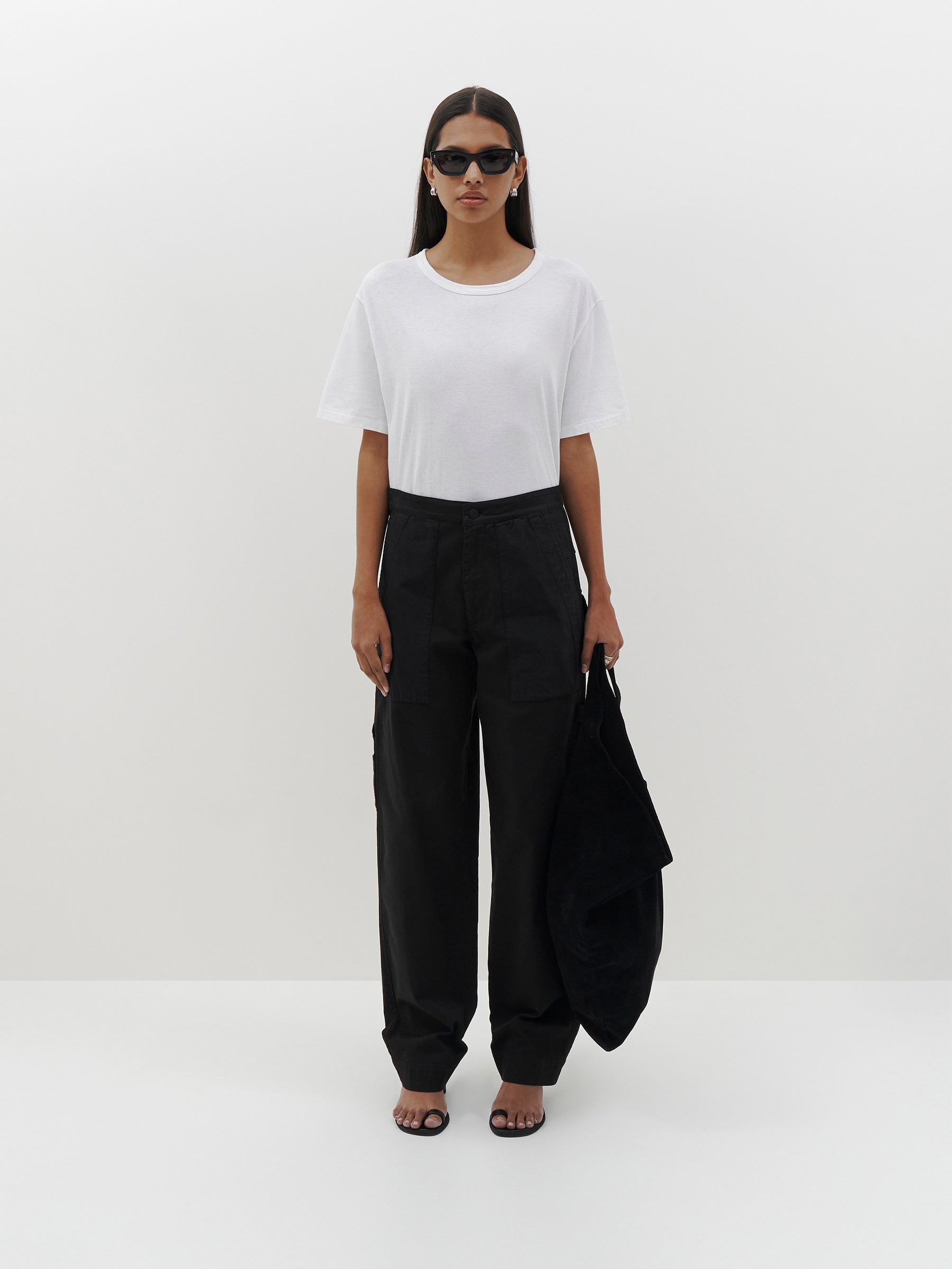 slouch cotton utility chino
